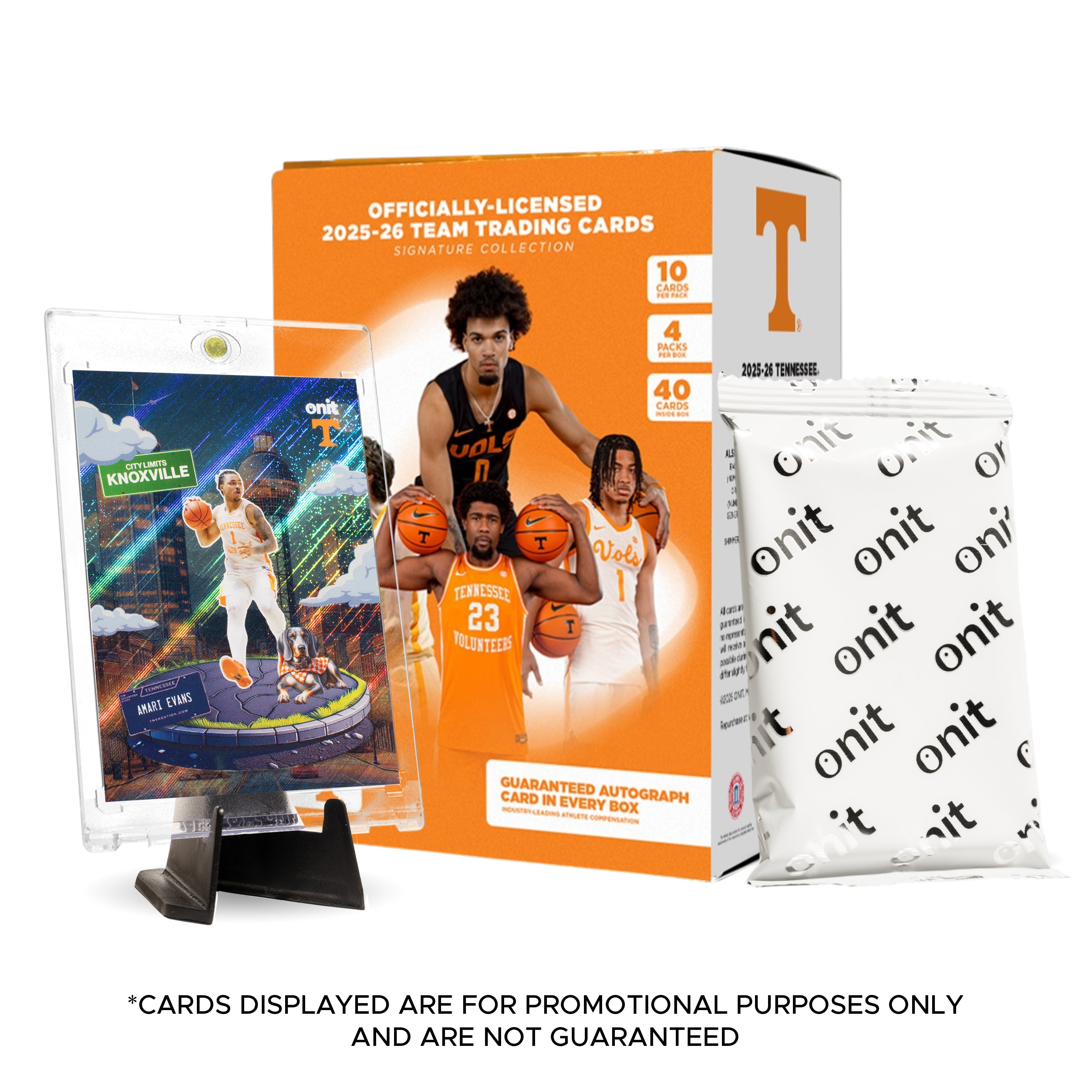 University of Tennessee Men's Basketball 2025-26 Trading Cards - Platinum Box (Guaranteed Autograph)