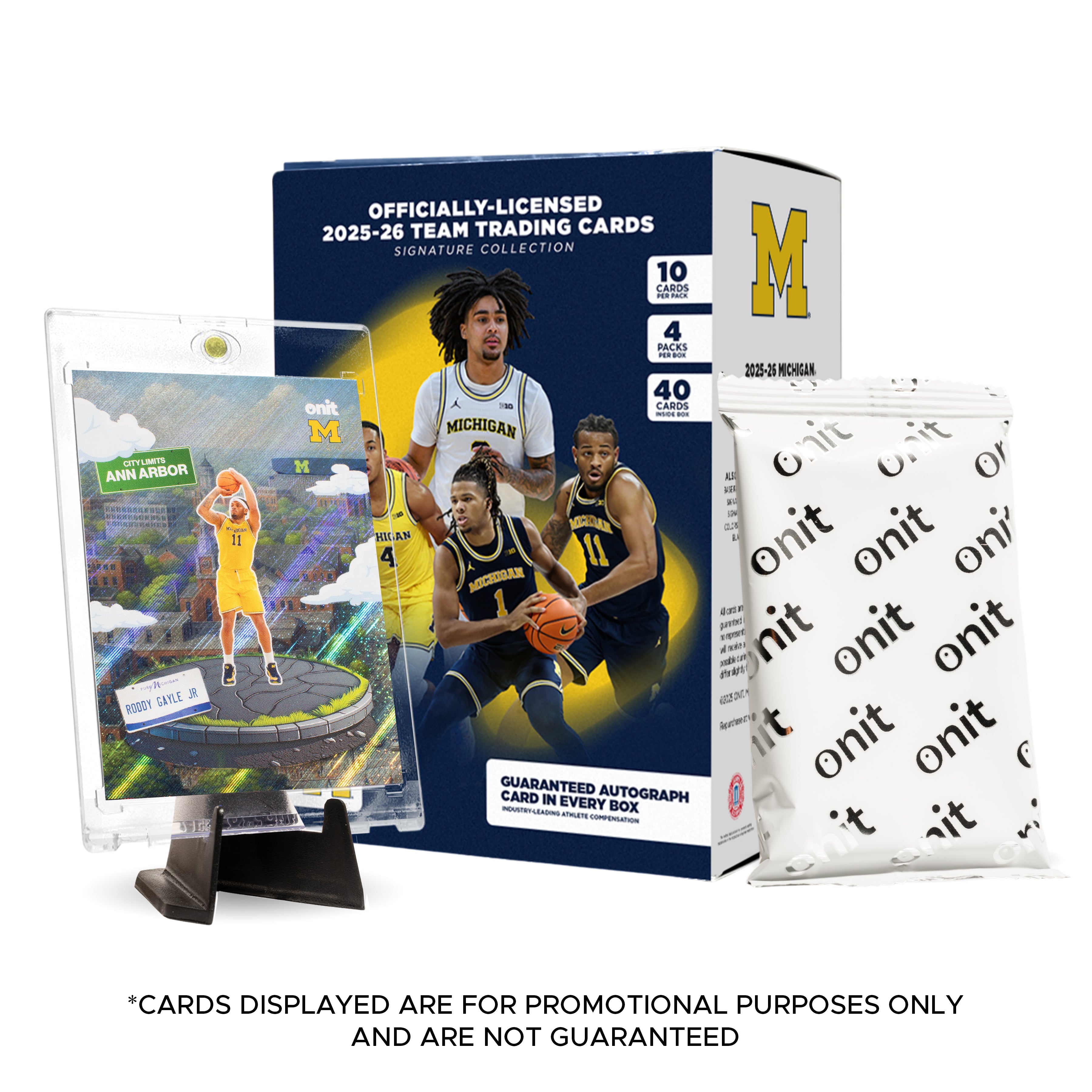University of Michigan Men's Basketball 2025-26 Trading Cards - Platinum Box (Guaranteed Autograph)