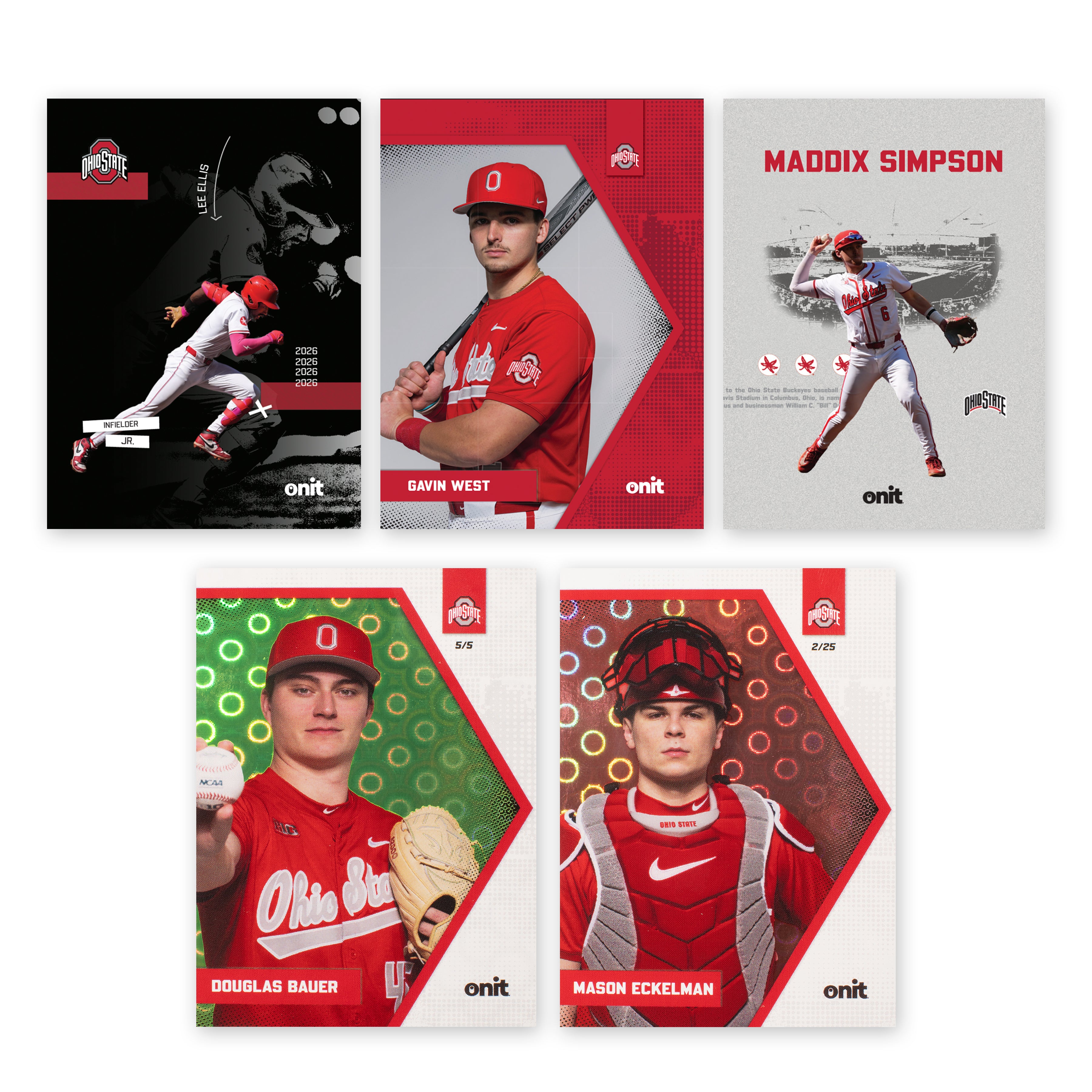 Ohio State University Baseball 2026 Trading Cards