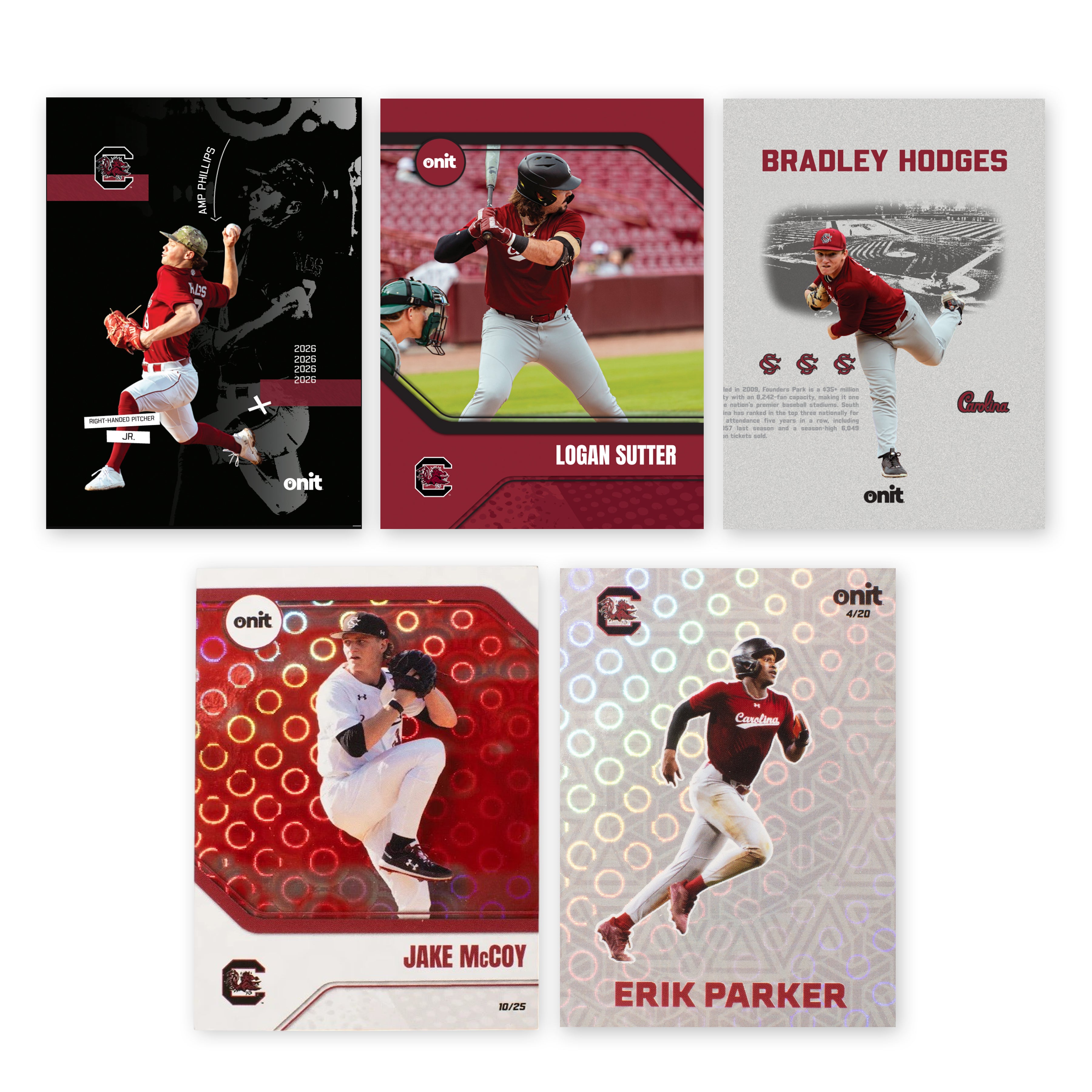 University of South Carolina Baseball 2026 Trading Cards