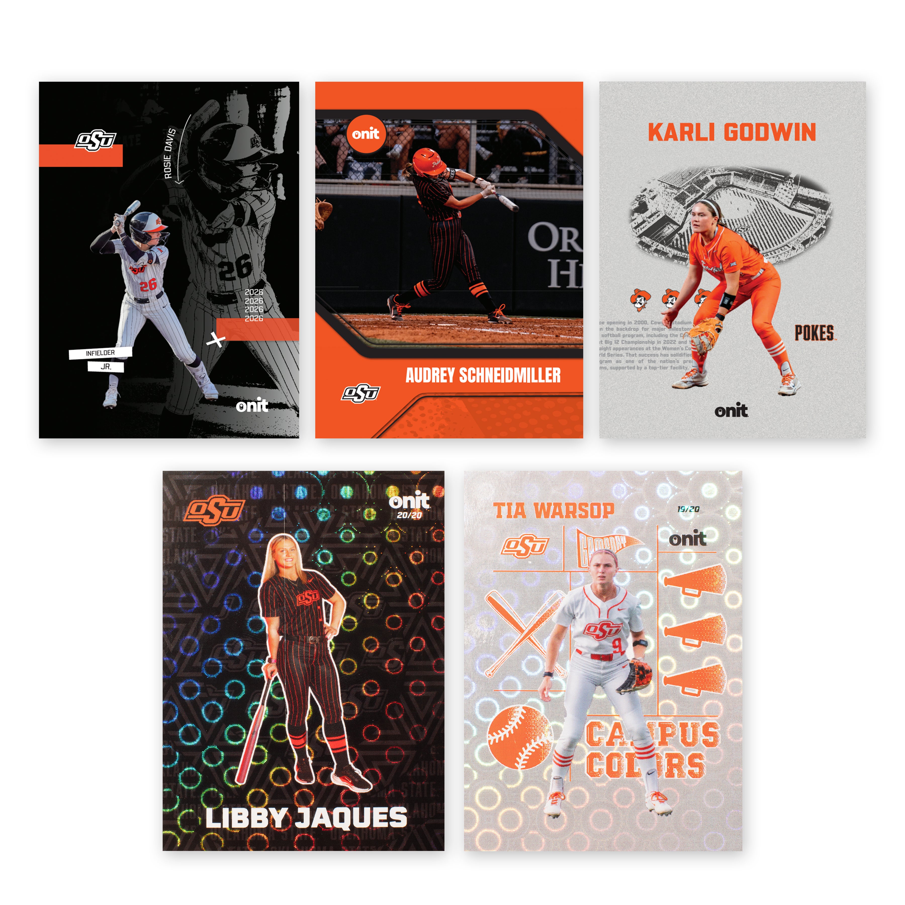 Oklahoma State University Softball 2026 Trading Cards