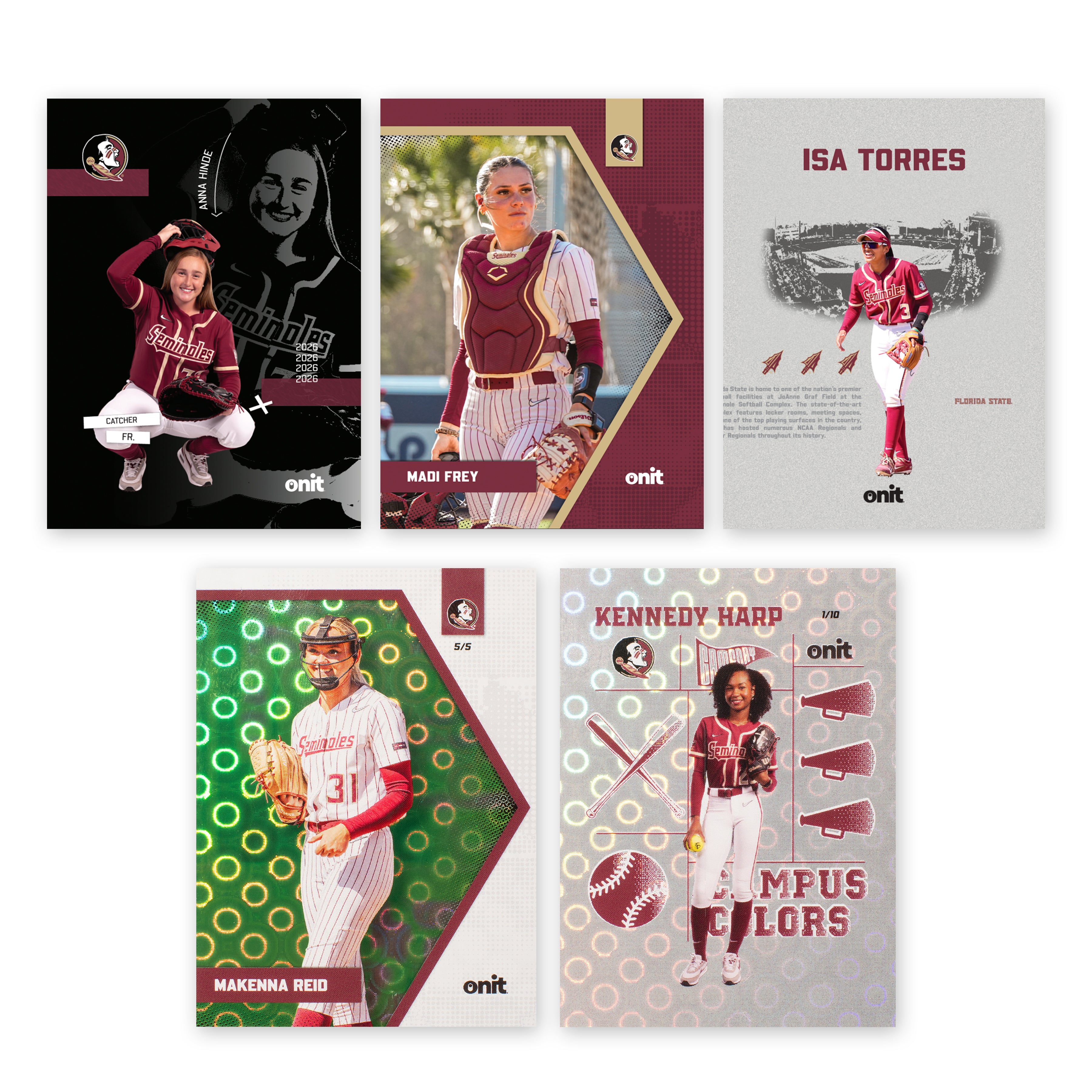 Florida State University Softball 2026 Trading Cards