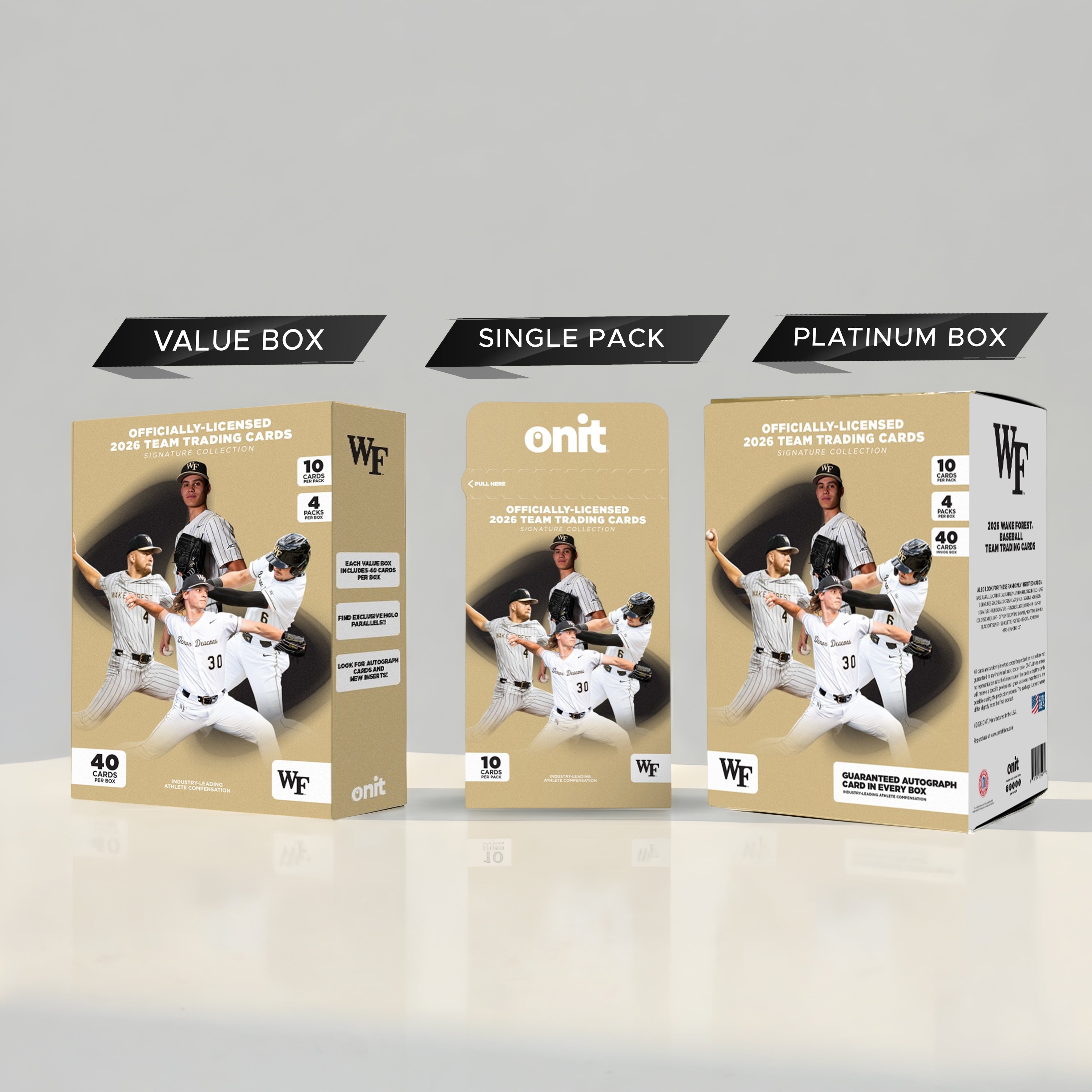 Wake Forest University Baseball 2026 Trading Cards