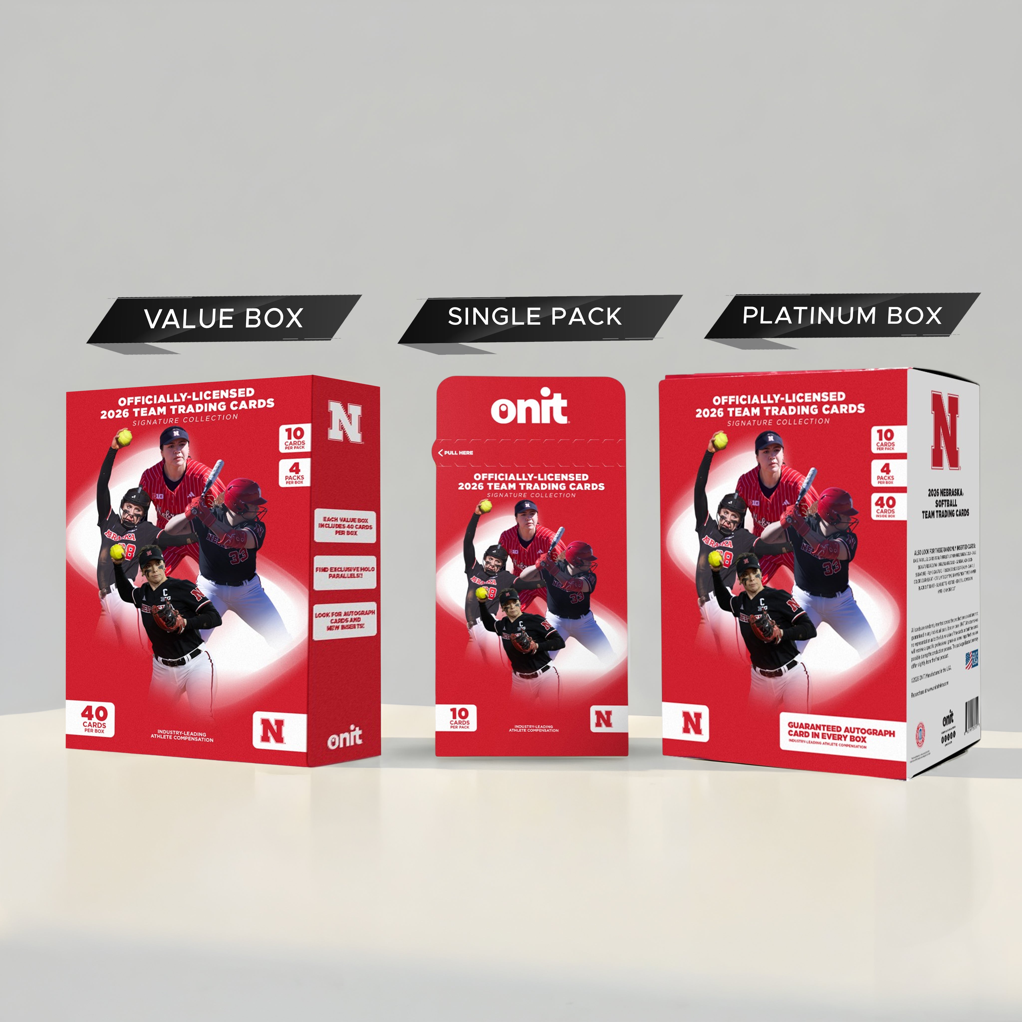 University of Nebraska Softball 2026 Trading Cards