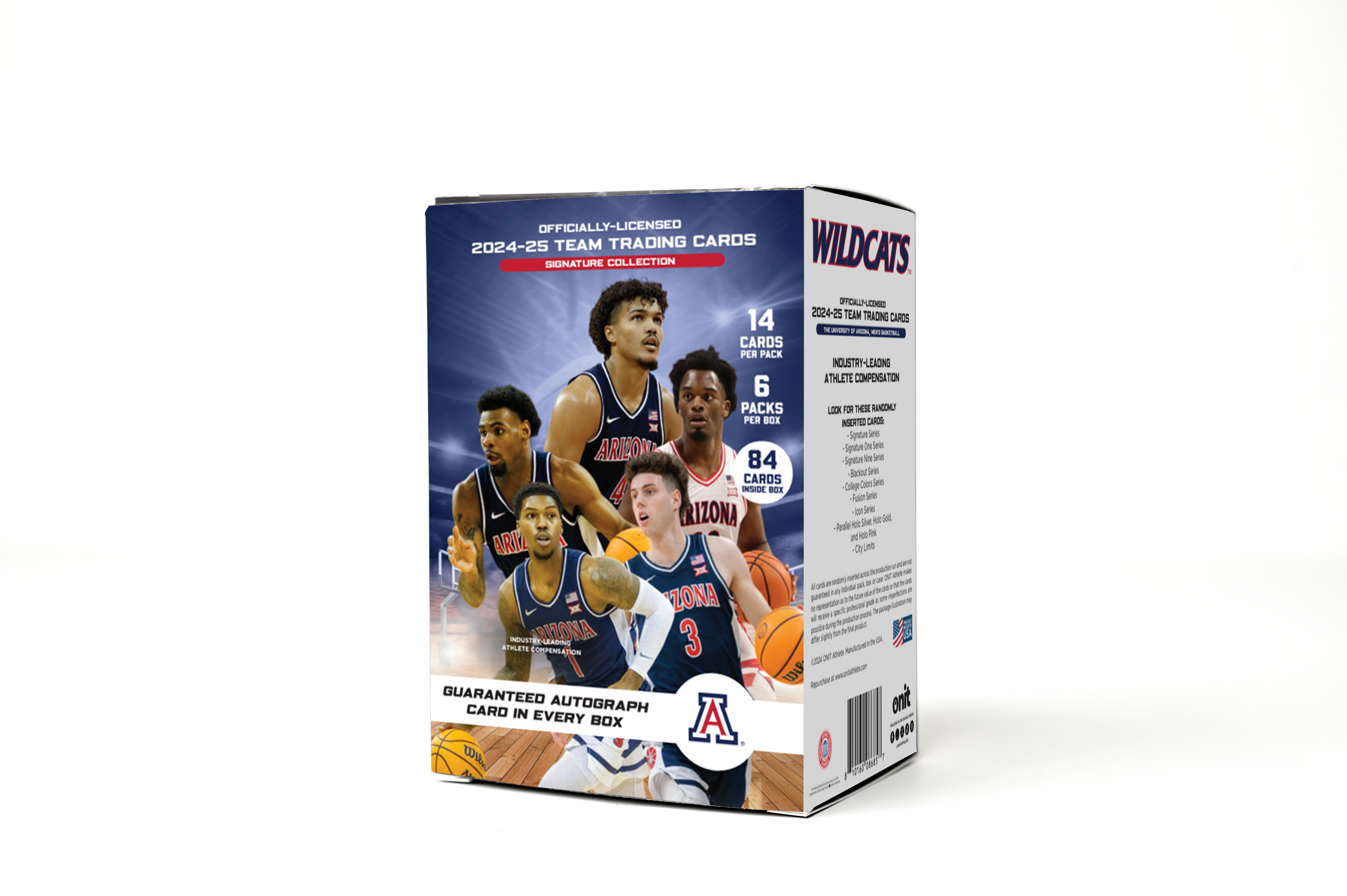 University of Arizona® 2024-25 Men's Basketball Trading Cards - Platinum Box with Guaranteed Autograph