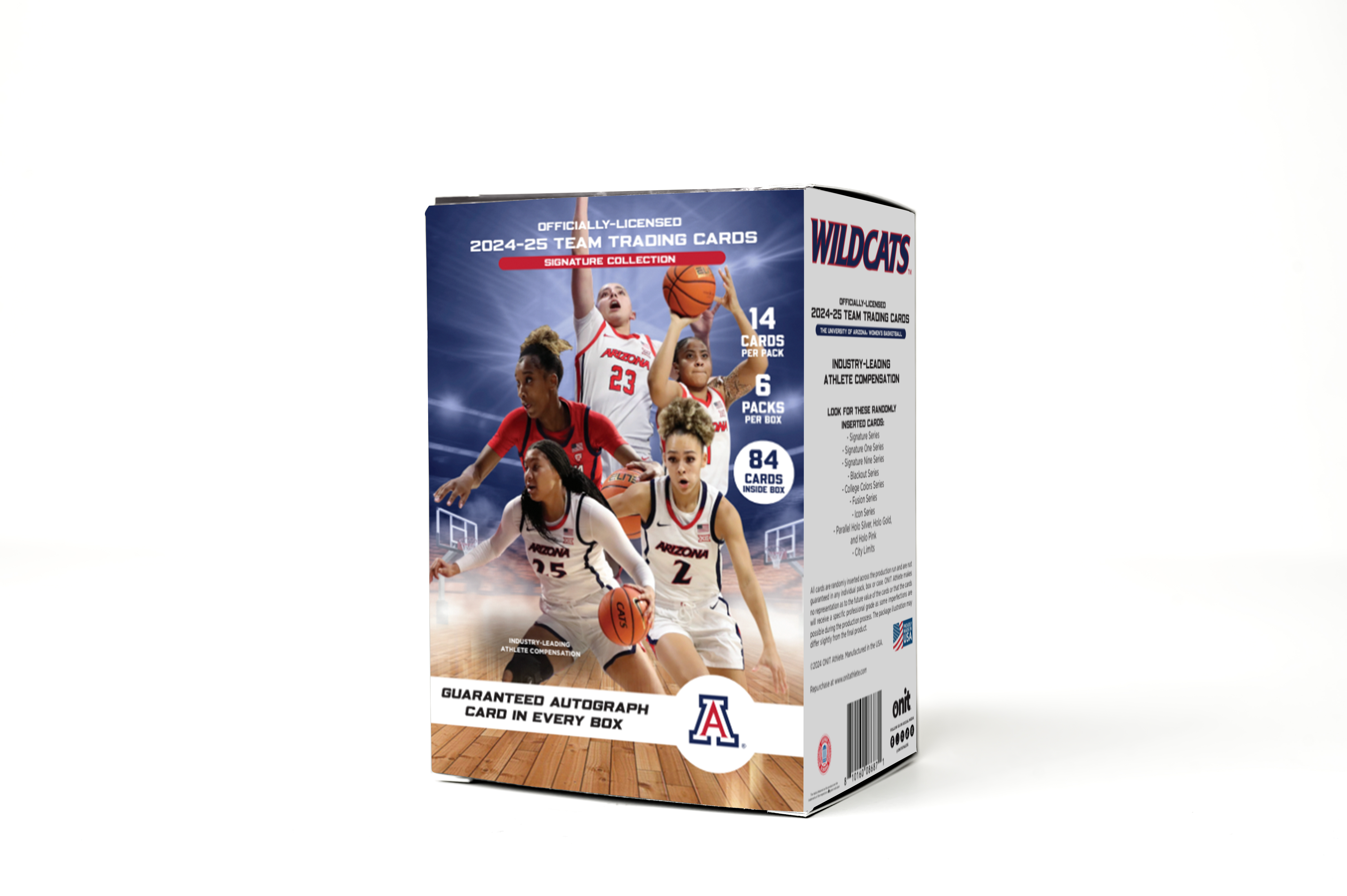 University of Arizona® 2024-25 Women's Basketball Trading Cards - Platinum Box with Guaranteed Autograph