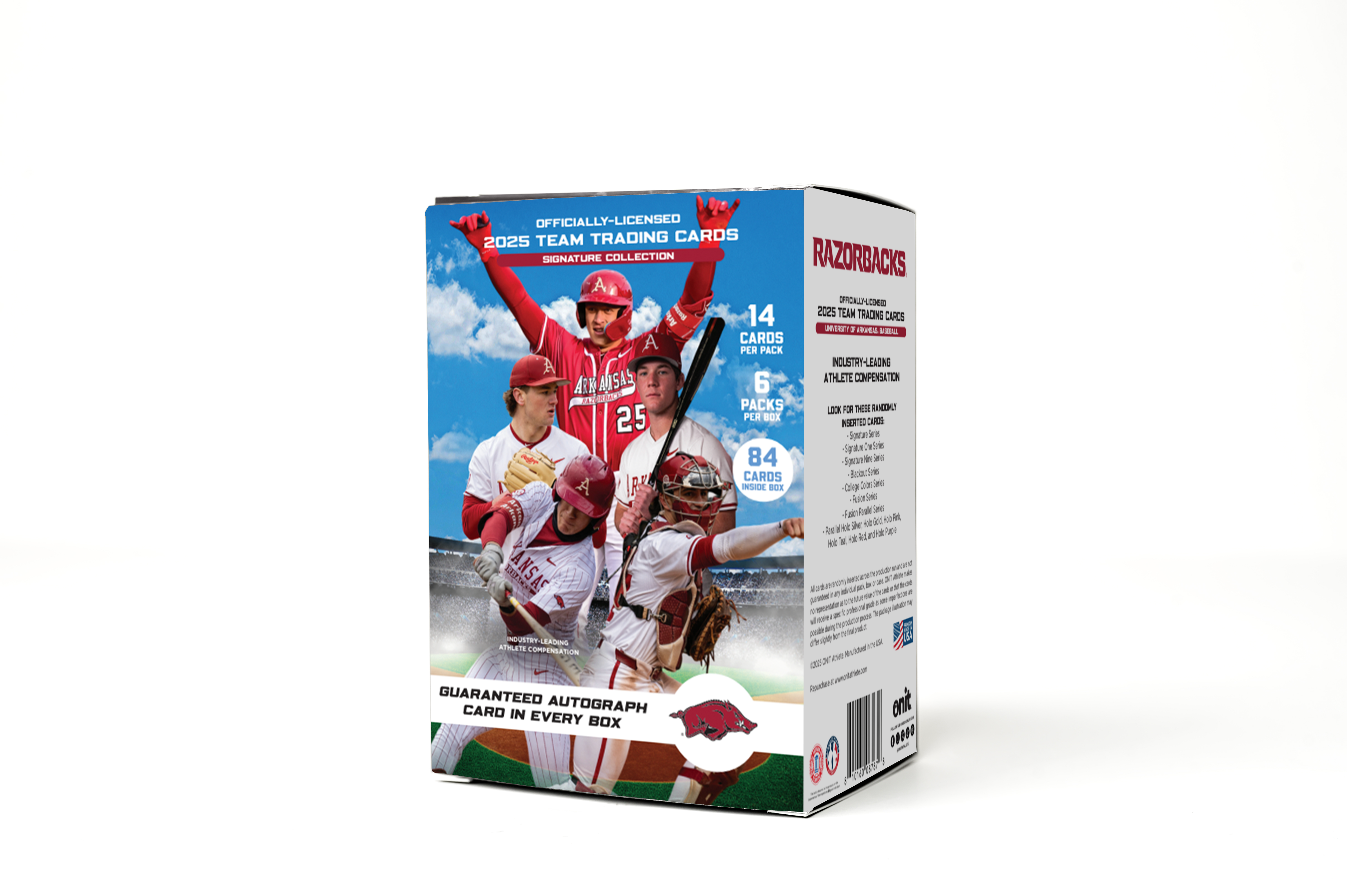 University of Arkansas® 2025 Baseball Trading Cards - Platinum Box with Guaranteed Autograph