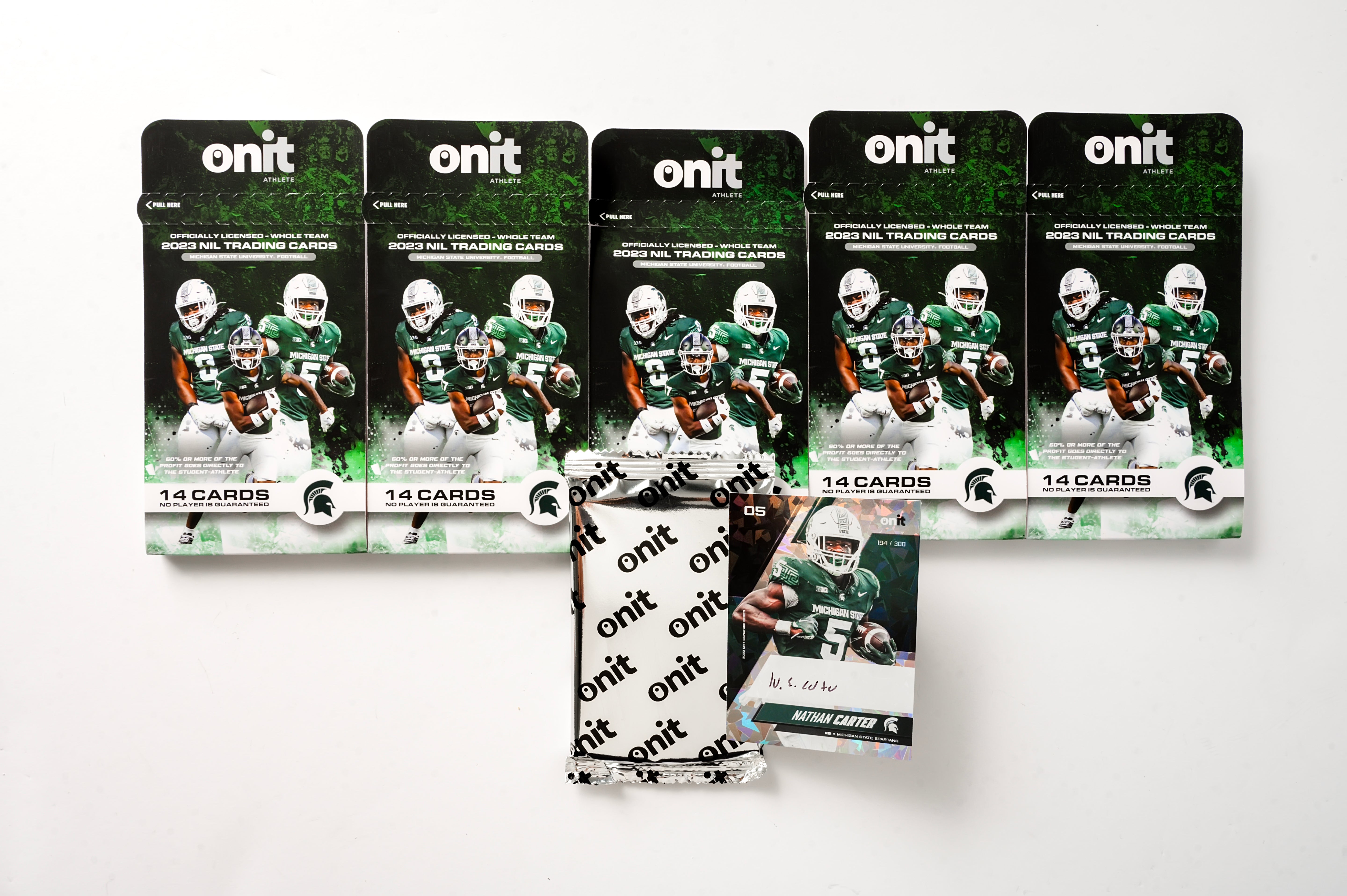 Michigan State University Mystery Bundle 2023 - Free Platinum Pack with Guaranteed Autograph