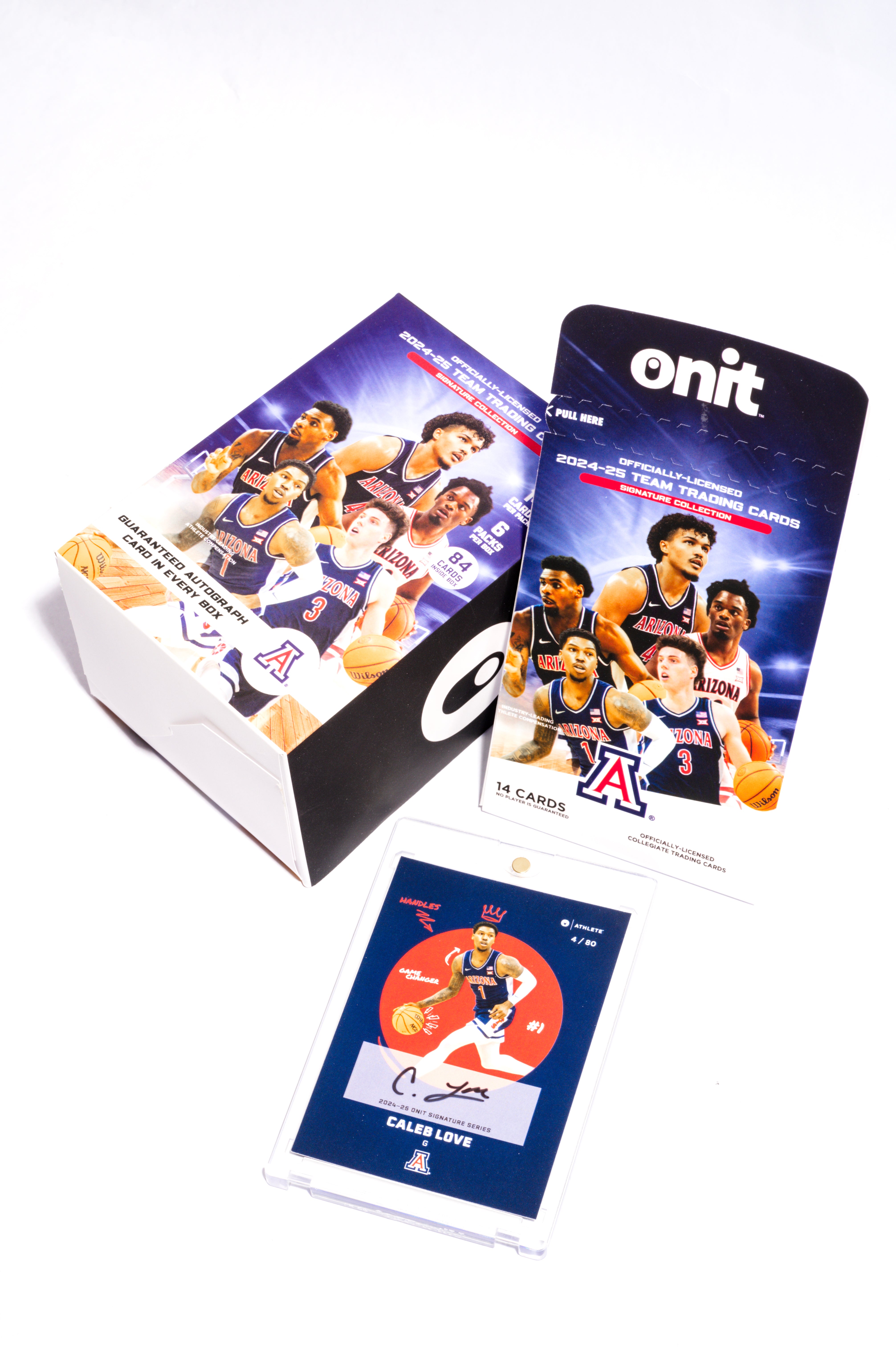 University of Arizona® 2024-25 Men's Basketball Trading Cards - Platinum Box with Guaranteed Autograph