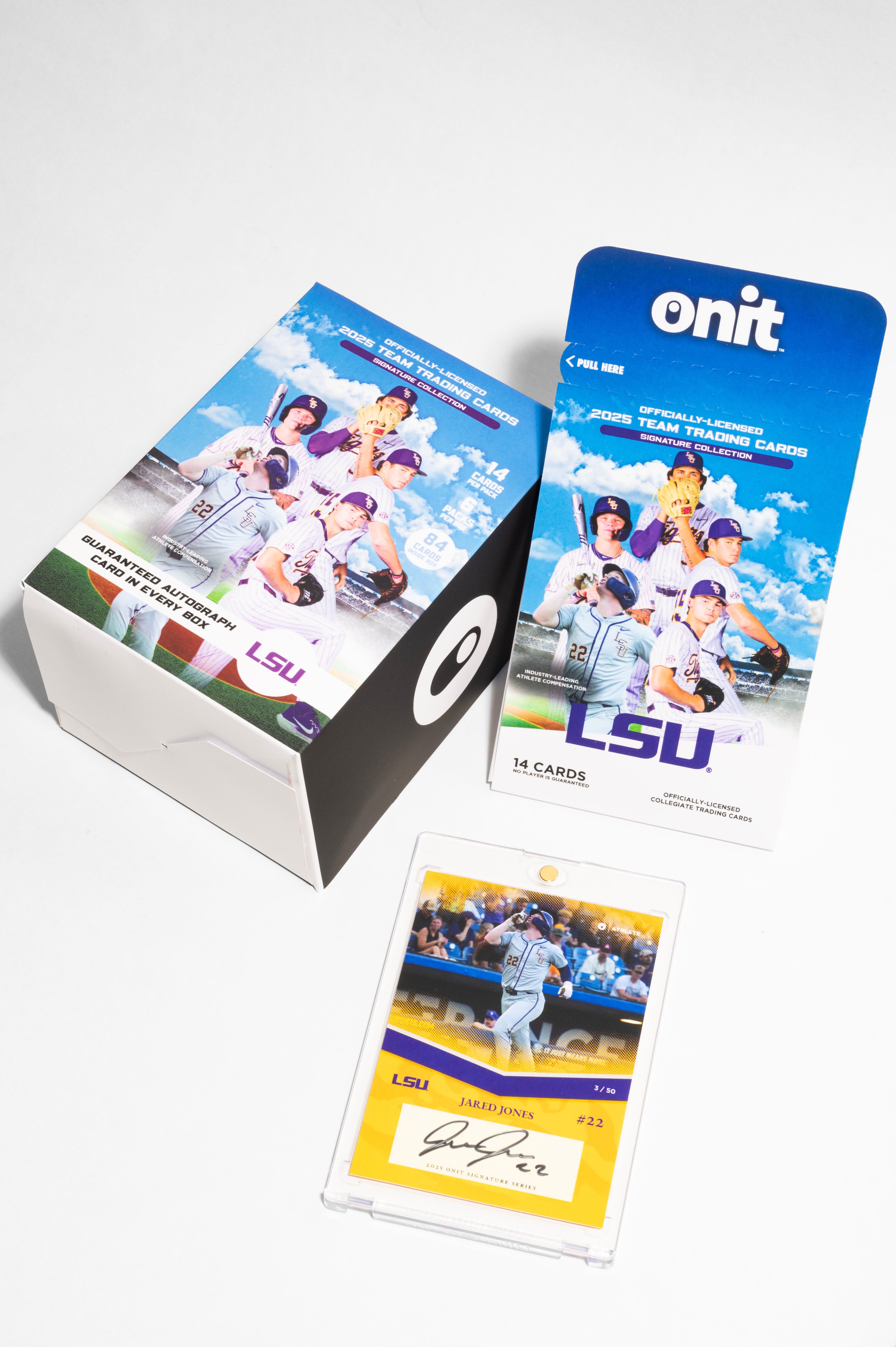LSU® 2025 Baseball Trading Cards - Platinum Box with Guaranteed Autograph