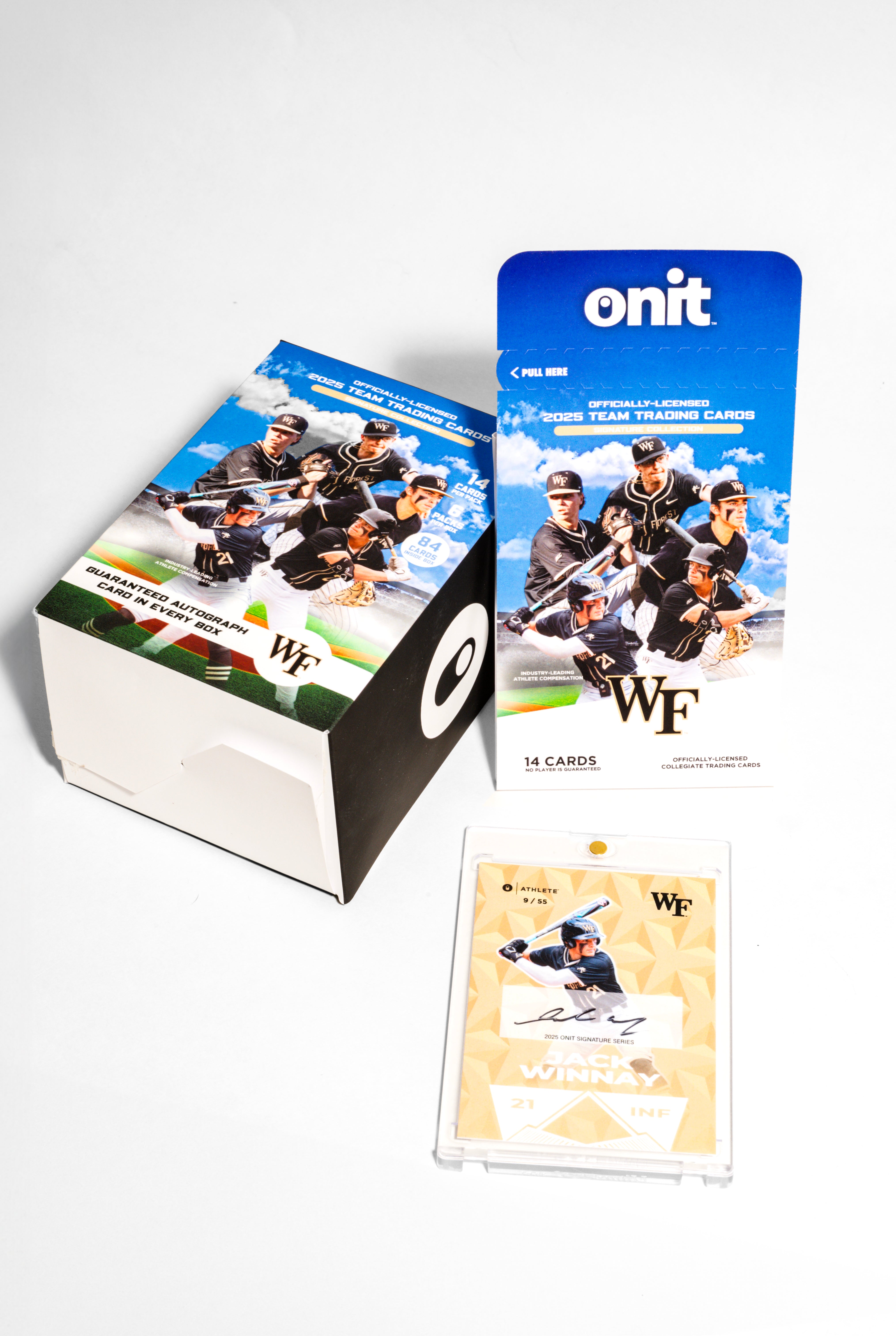 Wake Forest University® 2025 Baseball Trading Cards - Platinum Box with Guaranteed Autograph