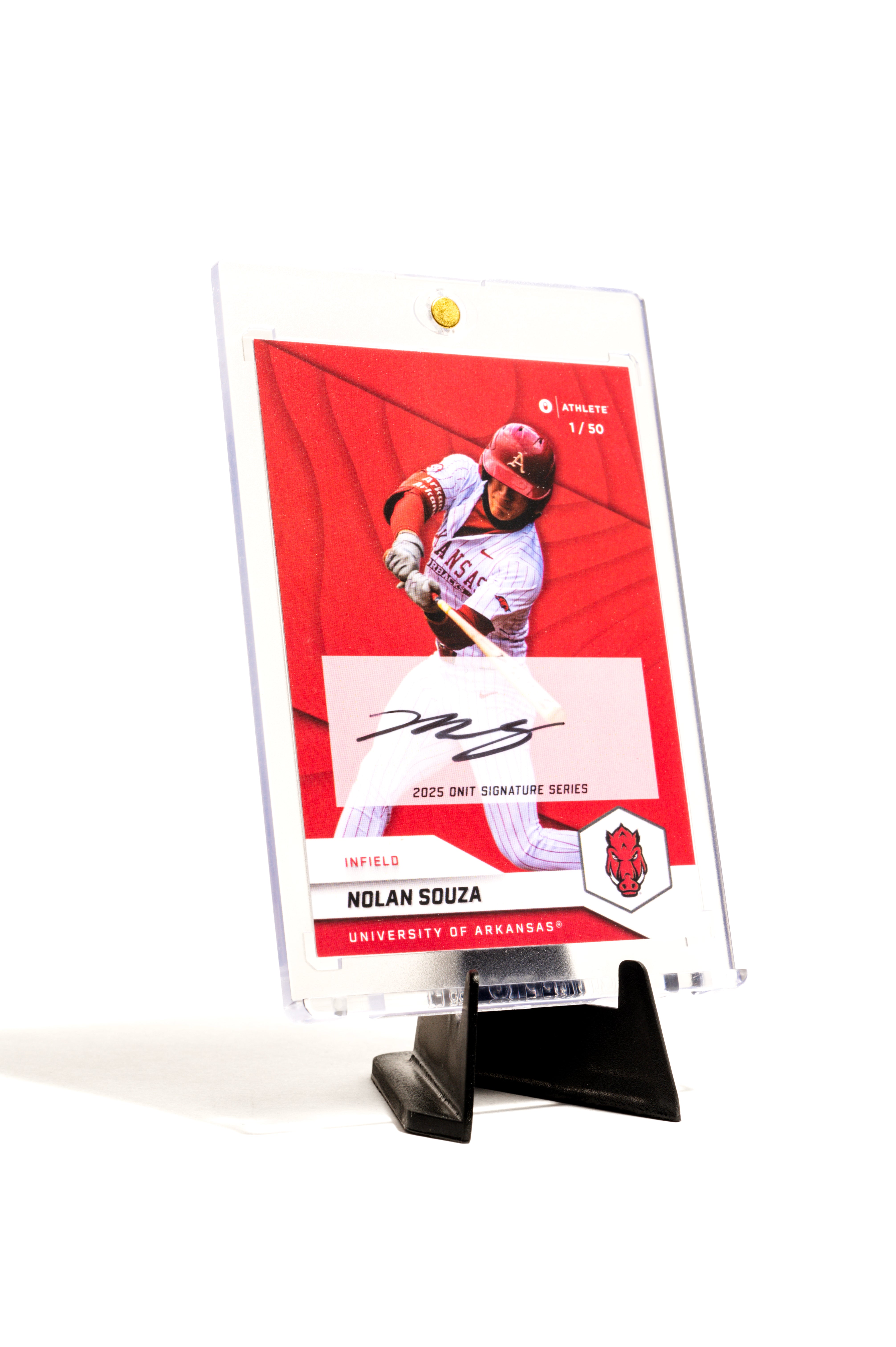 University of Arkansas® 2025 Baseball Trading Cards - Platinum Box with Guaranteed Autograph