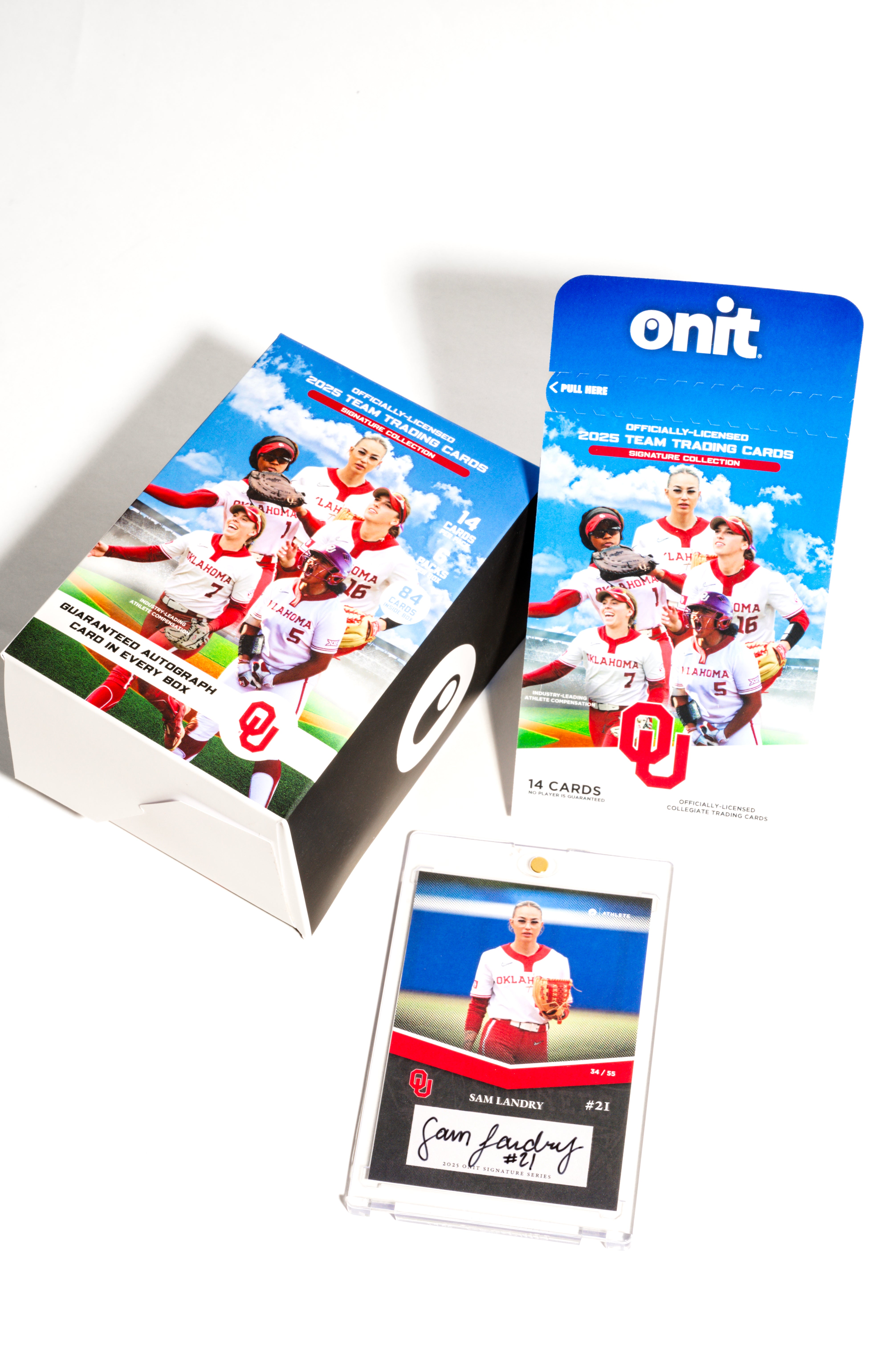 University of Oklahoma® 2025 Softball Trading Cards - Platinum Box with Guaranteed Autograph