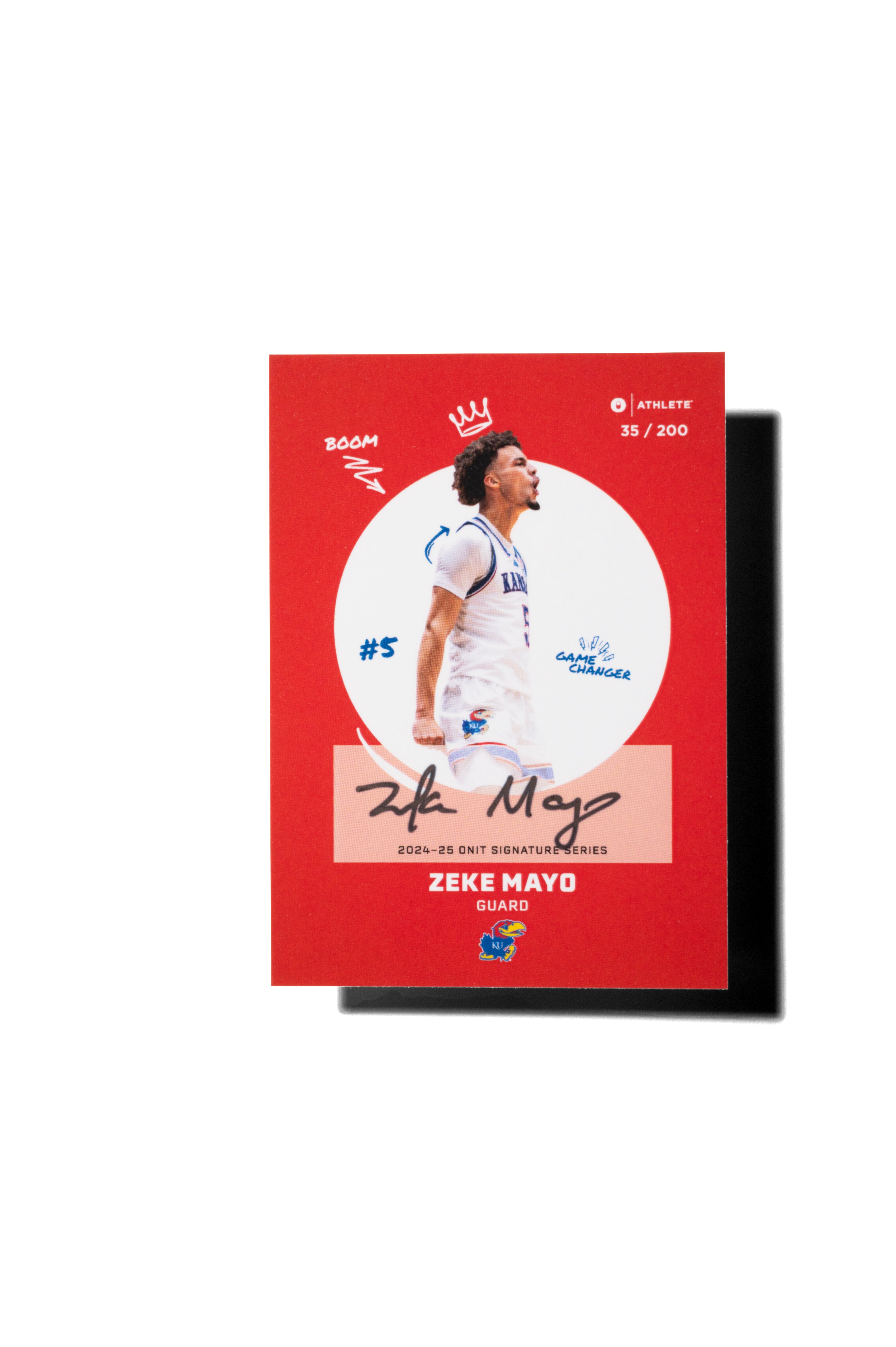 University of Kansas® NIL Men's Basketball - 2024-25 Signature Trading Cards - Single Pack
