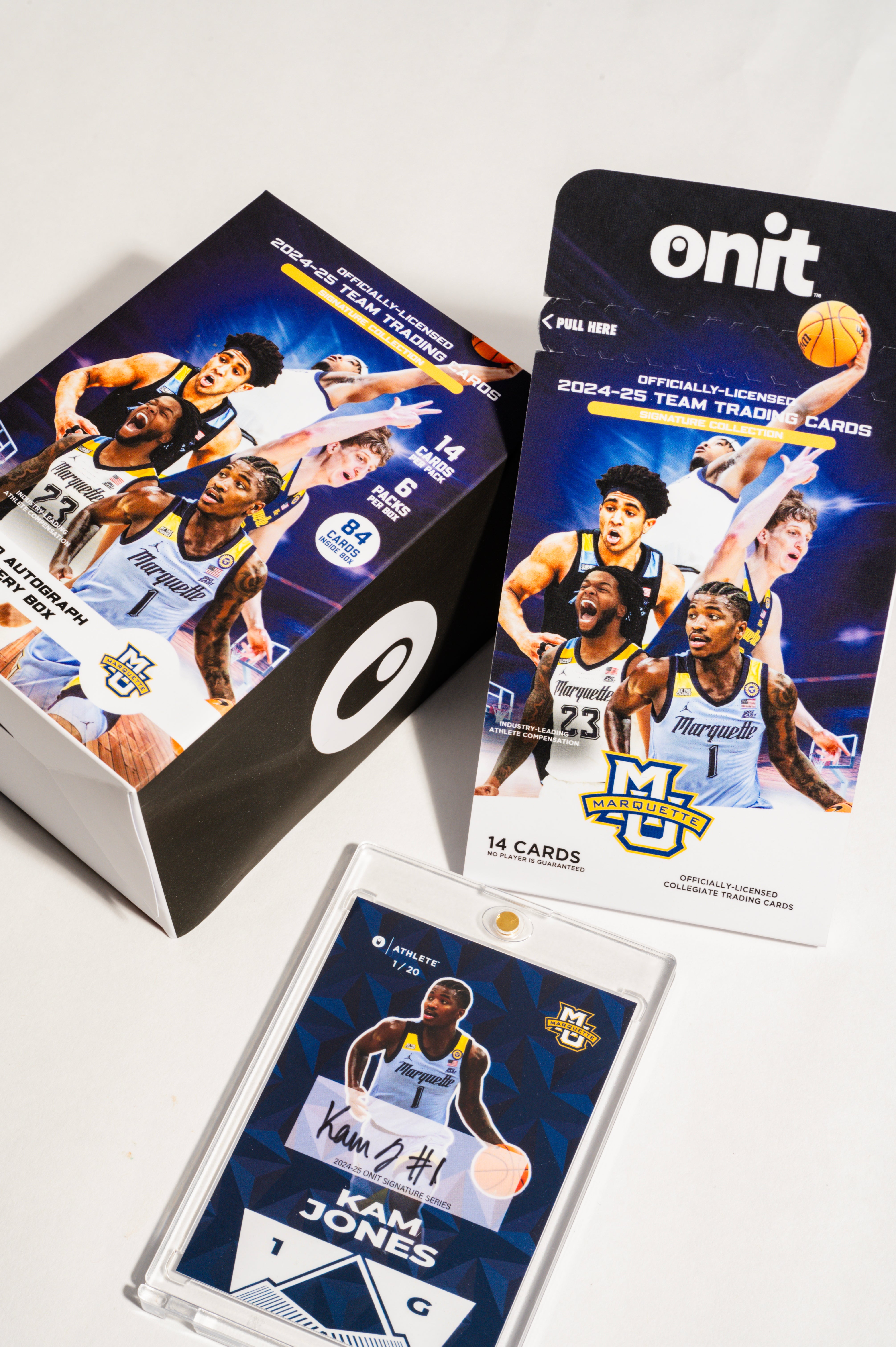 Marquette University® 2024-2025 Men's Basketball Trading Cards - Platinum Box with Guaranteed Autograph