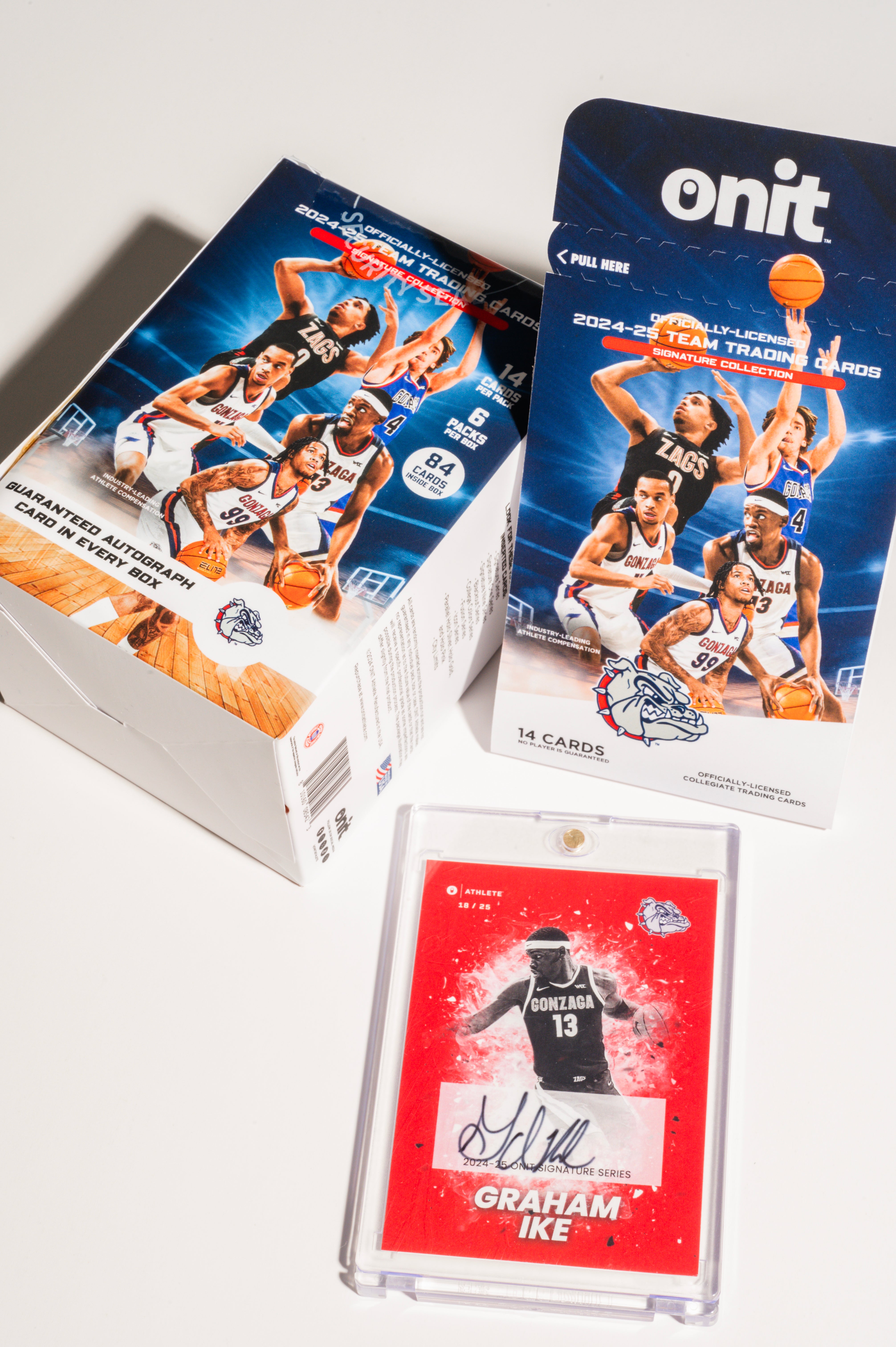 Gonzaga University® NIL Men's Basketball - 2024-25 Signature Trading Cards - Single Pack