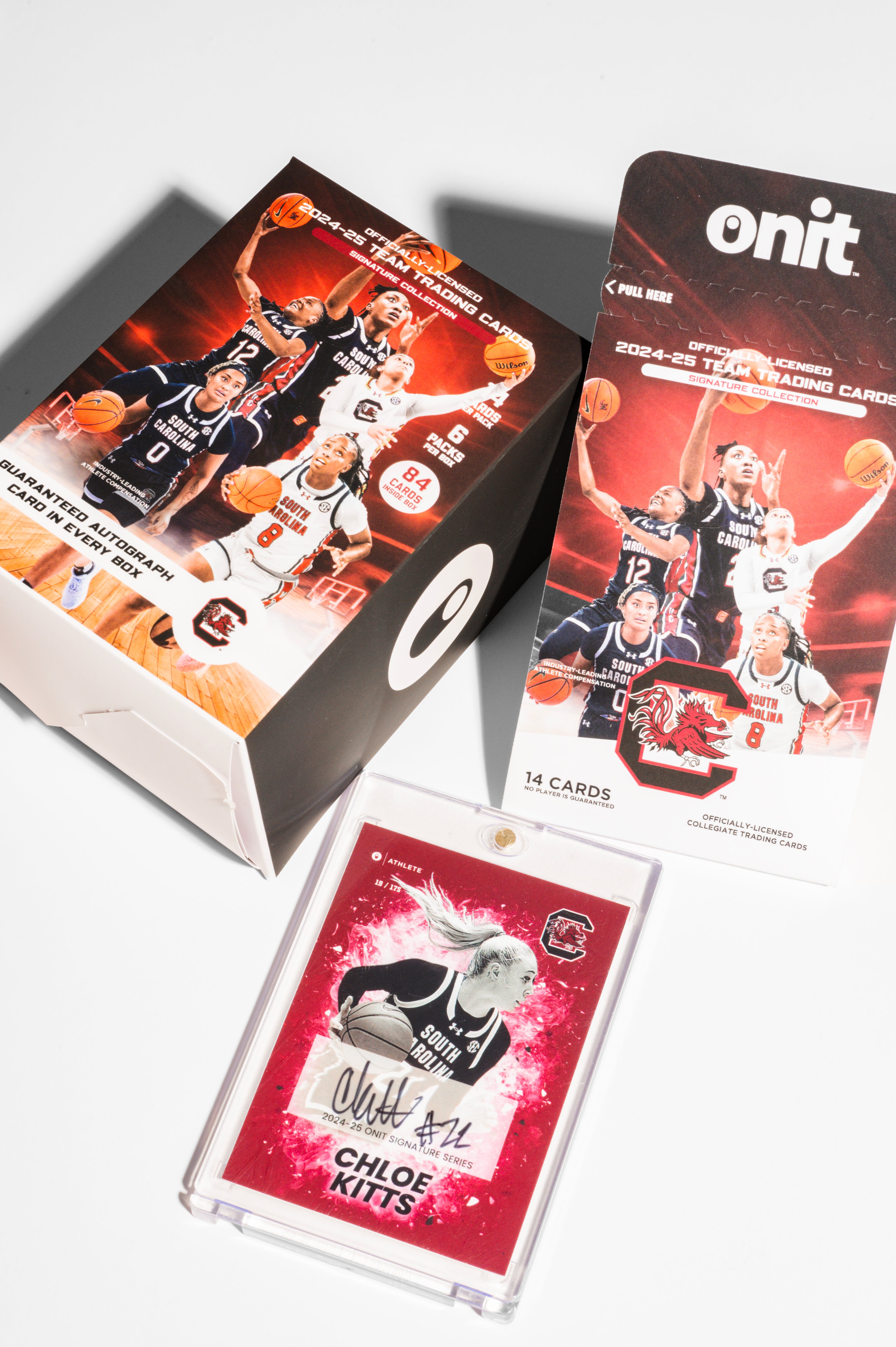 University of South Carolina® 2024-25 Women's Basketball Trading Cards - Platinum Box with Guaranteed Autograph