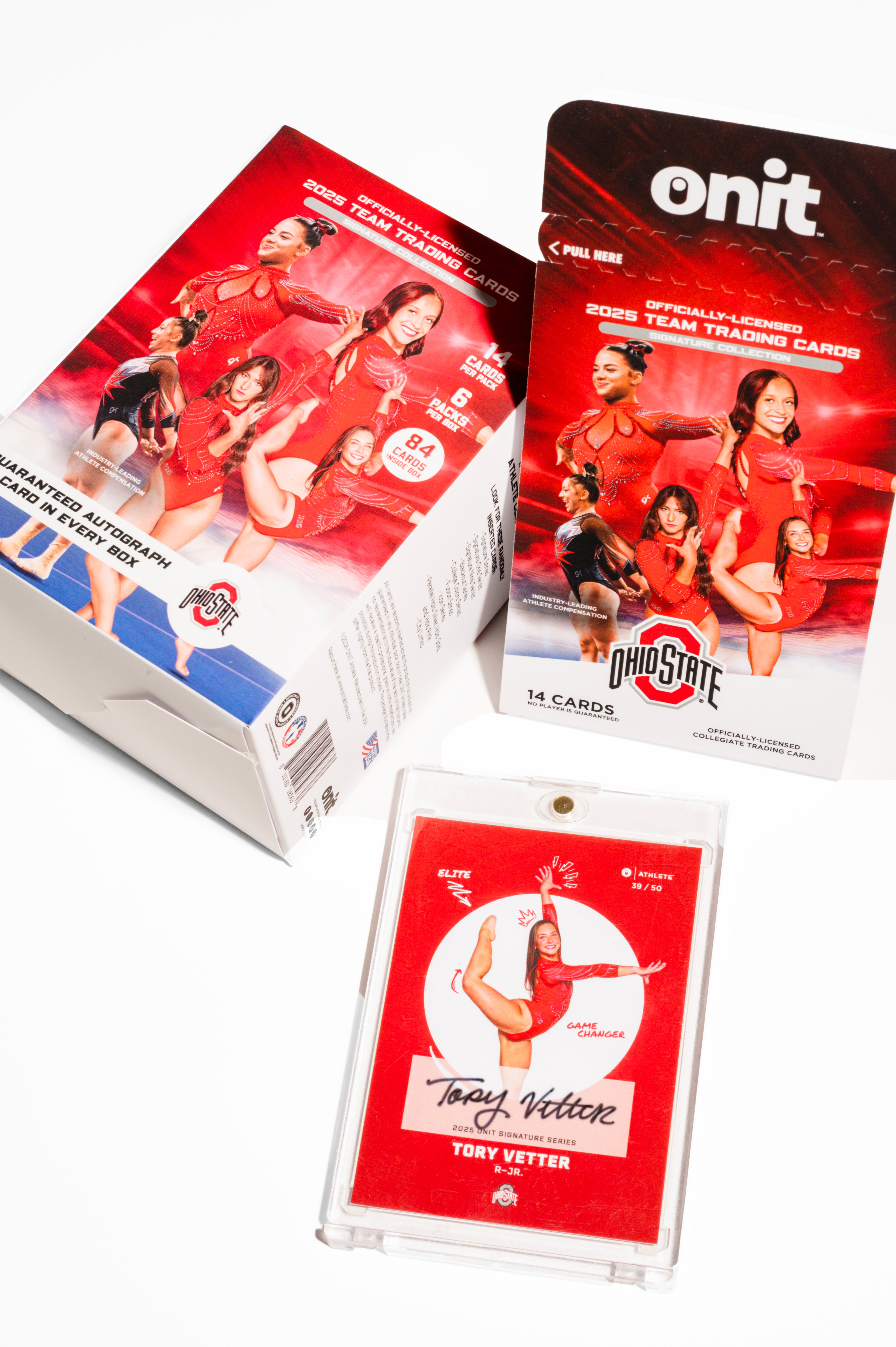 The Ohio State University® 2024-25 Women's Gymnastics Trading Cards - Platinum Box with Guaranteed Autograph