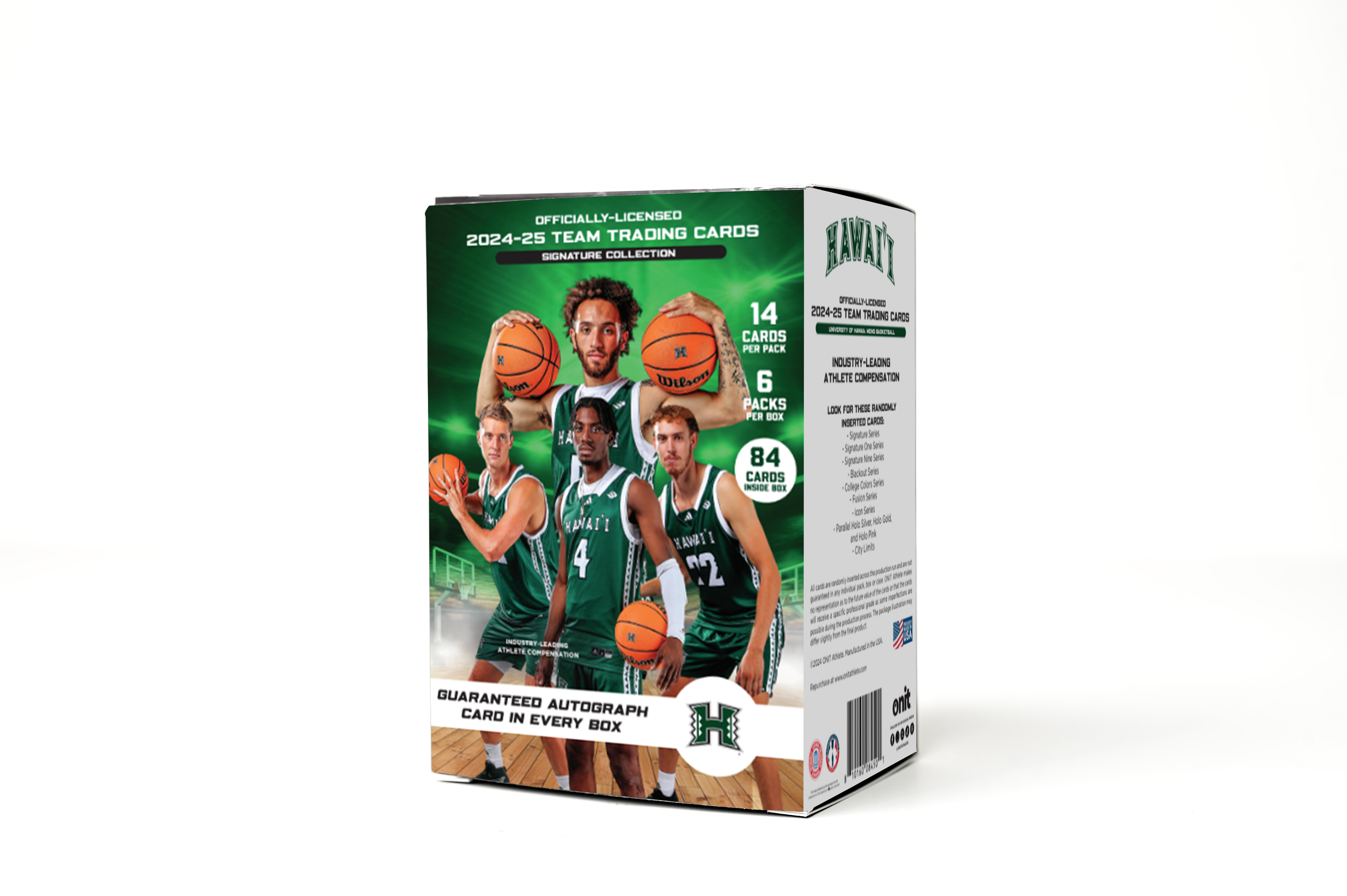 University of Hawaii® 2024-25 Men's Basketball Trading Cards - Platinum Box with Guaranteed Autograph