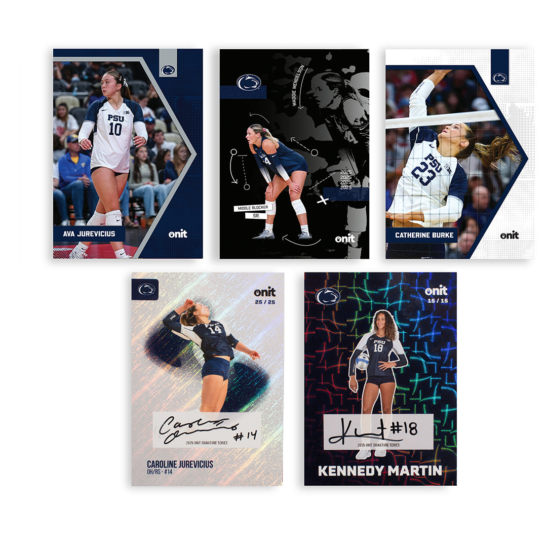 Penn State University 2025 Volleyball Trading Cards - Platinum Box (Guaranteed Autograph)