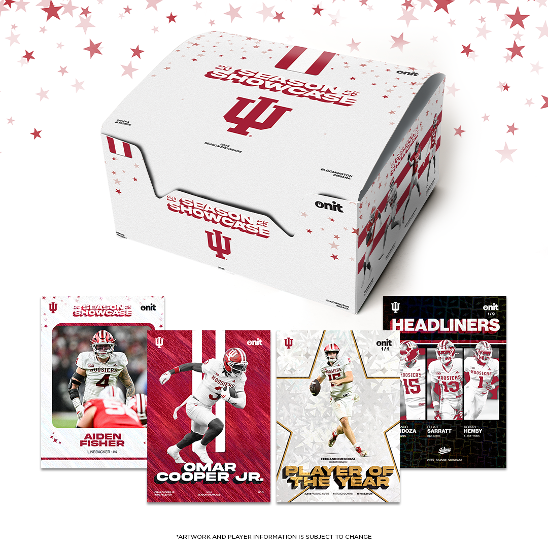 Indiana University Football 2025 Season Showcase Commemorative Box