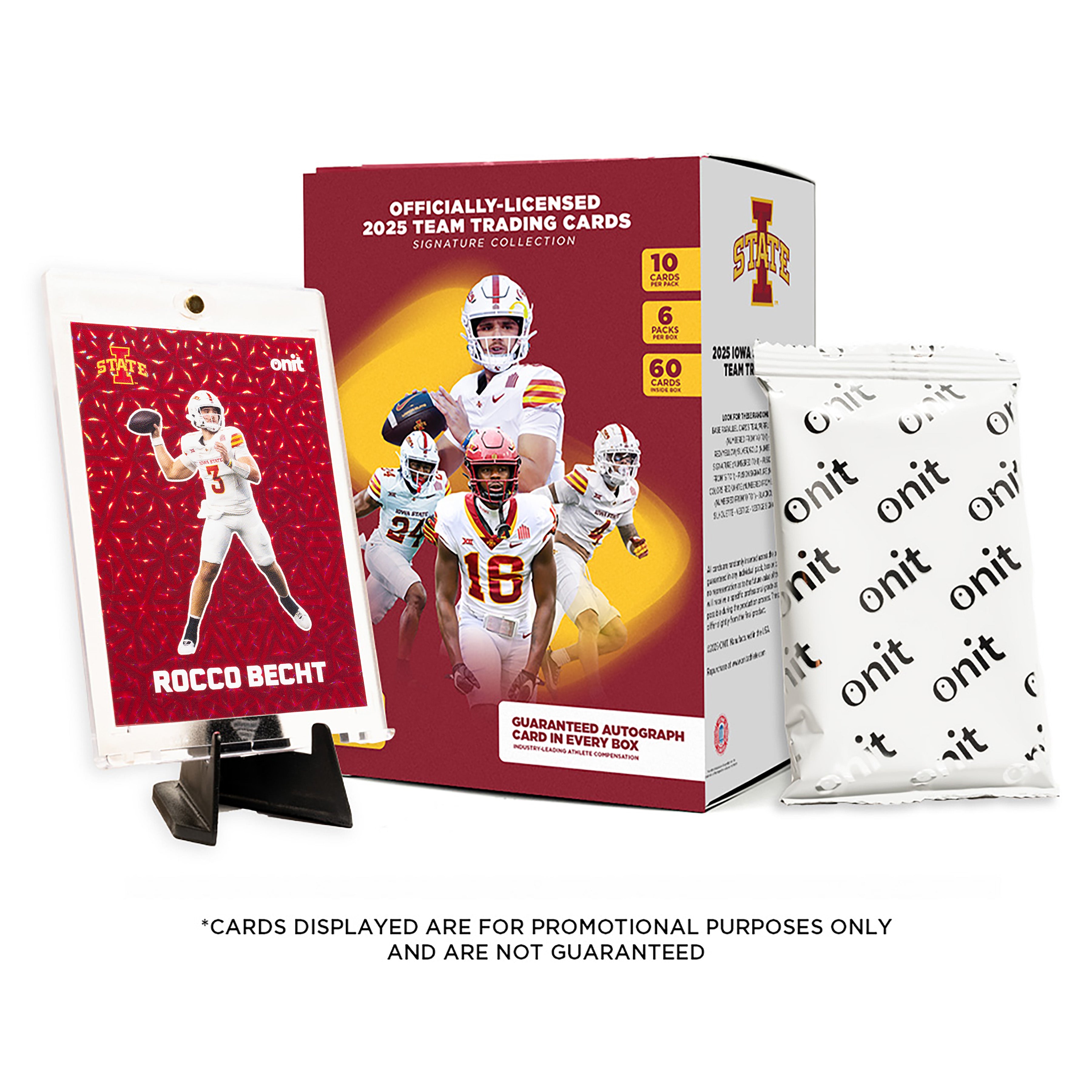 Iowa State University Football 2025 Trading Cards - Platinum Box (Guaranteed Autograph)
