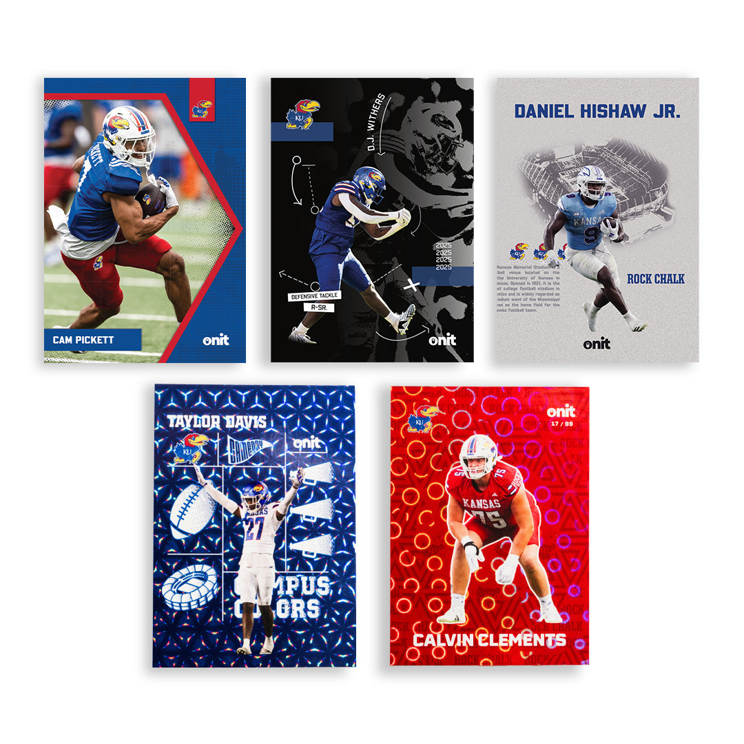 University of Kansas Football 2025 Trading Cards - Platinum Box (Guaranteed Autograph)