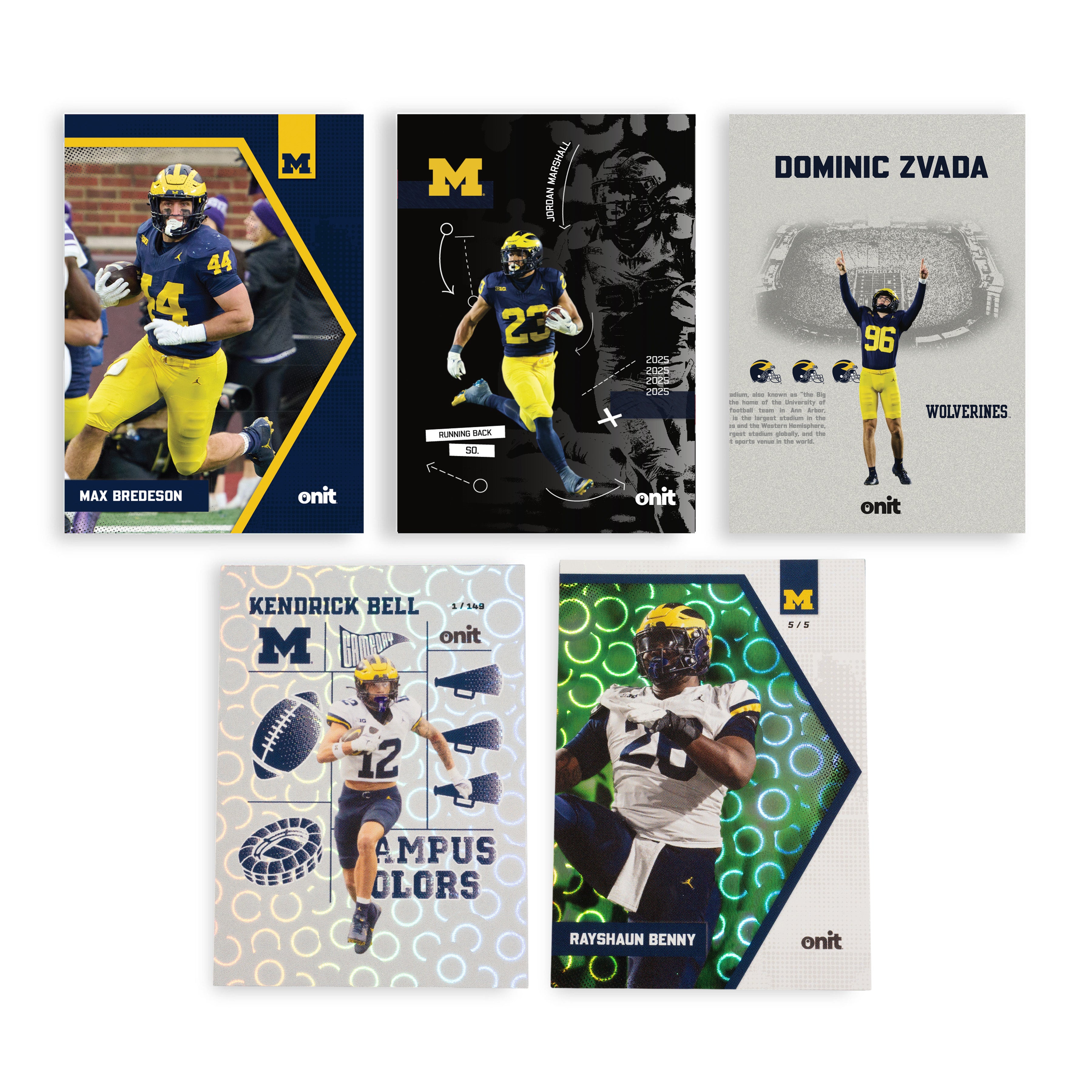 University of Michigan Football 2025 Trading Cards - Prime Box (THREE Guaranteed Autograph)