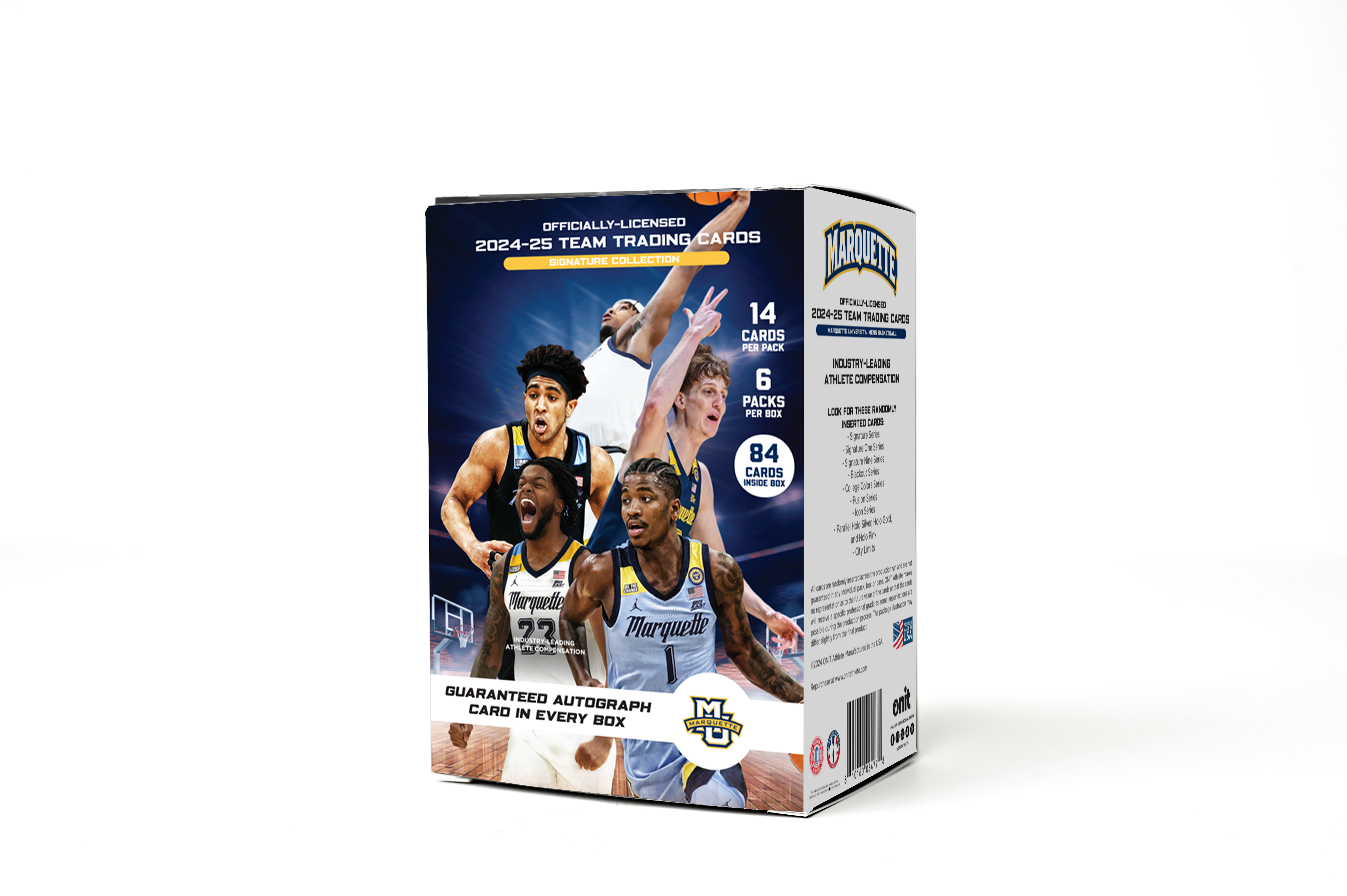 Marquette University® 2024-2025 Men's Basketball Trading Cards - Platinum Box with Guaranteed Autograph