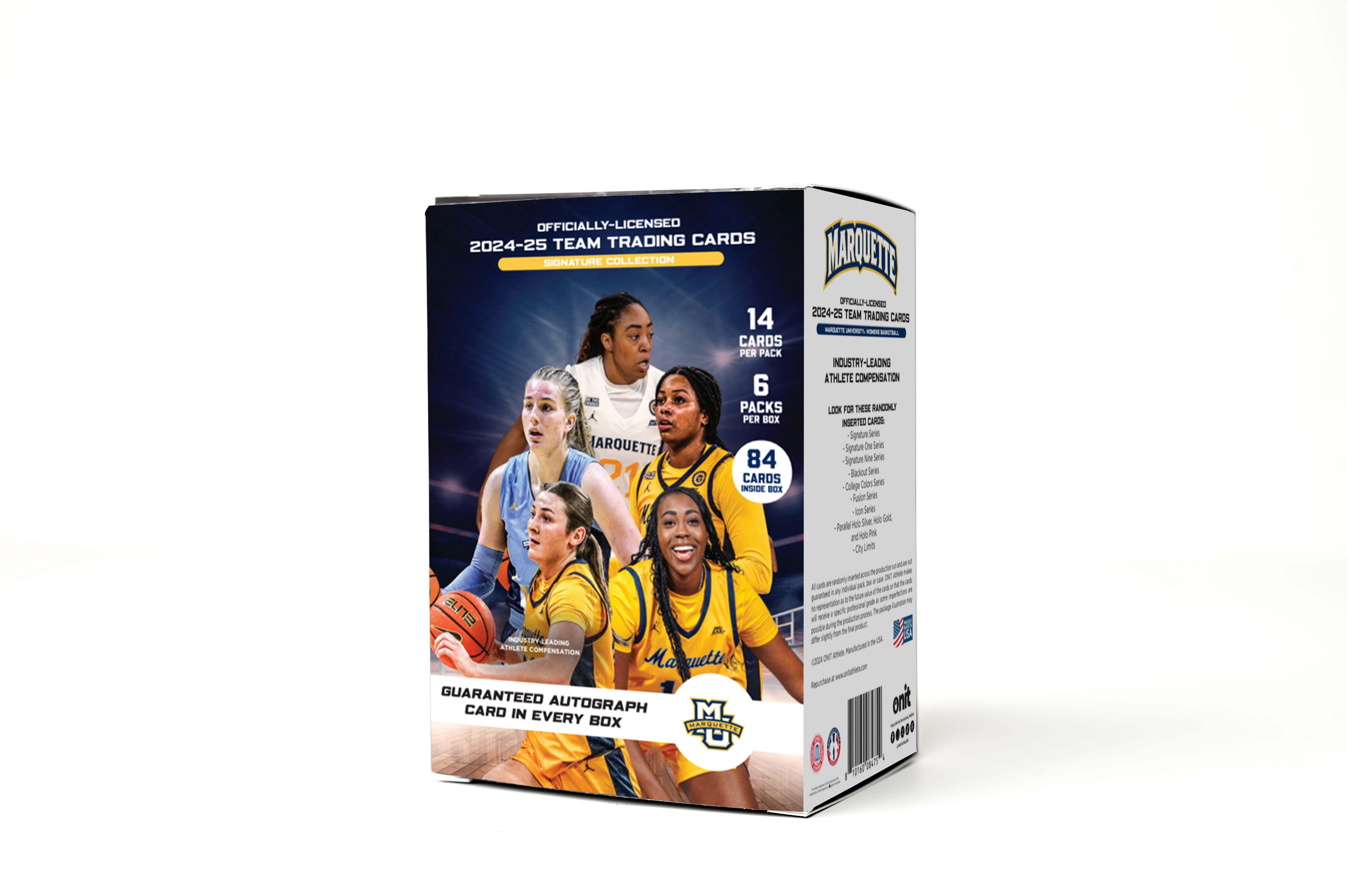 Marquette University® 2024-25 Women's Basketball Trading Cards - Platinum Box with Guaranteed Autograph