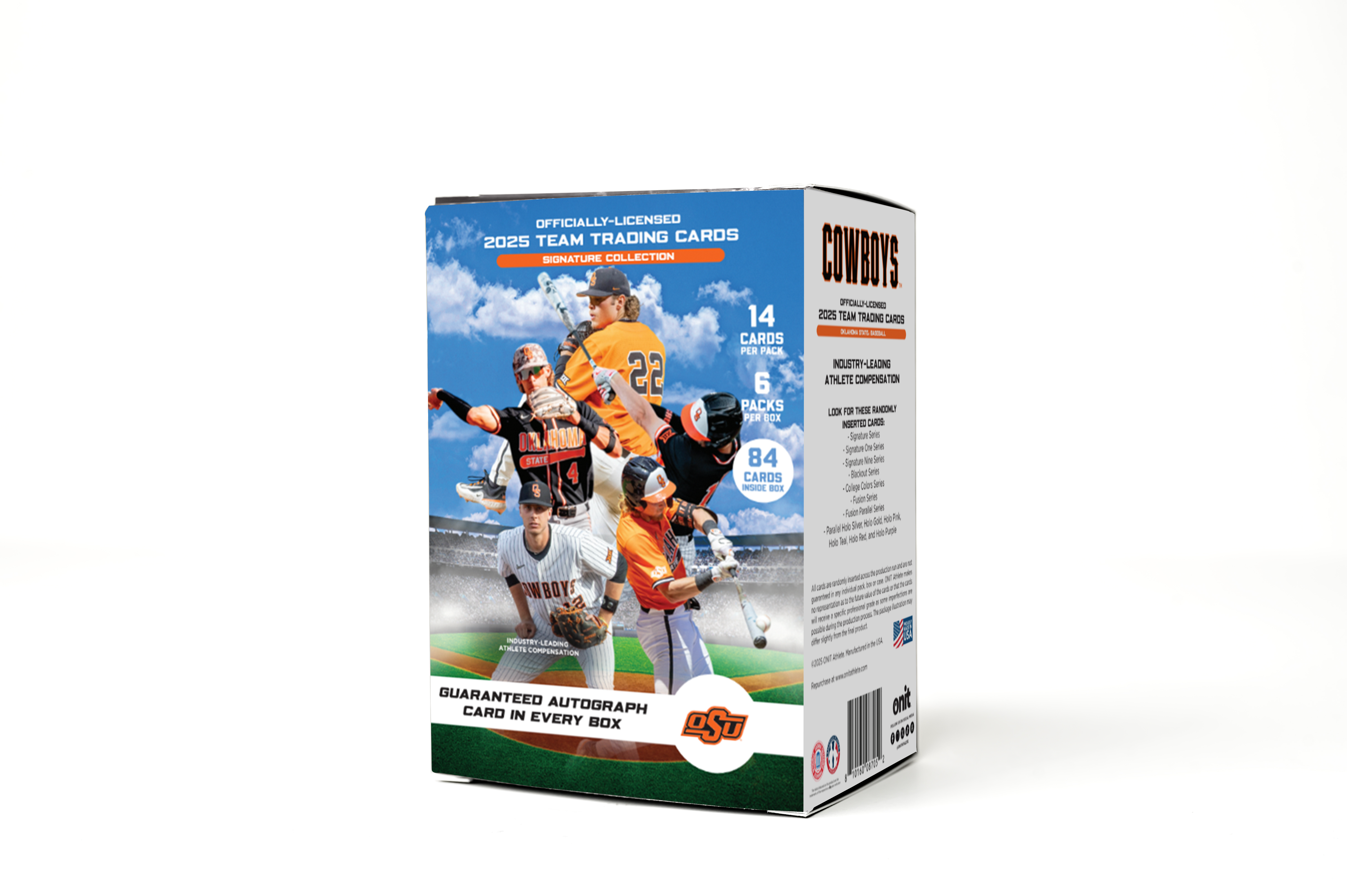Oklahoma State University® 2025 Baseball Trading Cards - Platinum Box with Guaranteed Autograph