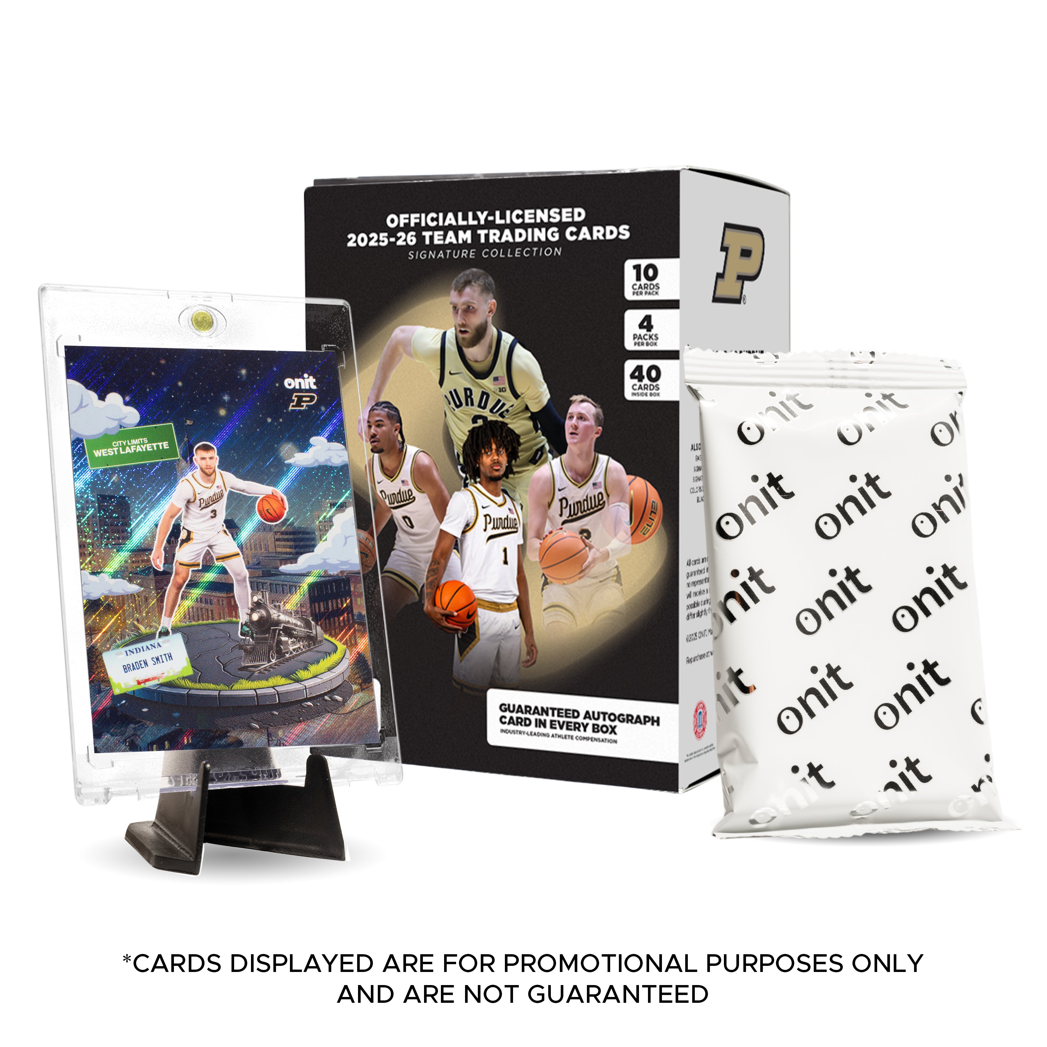 Purdue University Men's Basketball 2025-26 Trading Cards - Platinum Box (Guaranteed Autograph)