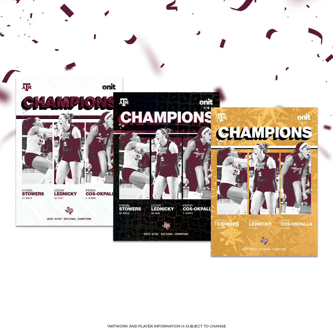 Texas A&M Volleyball 2025 National Champion Commemorative Box