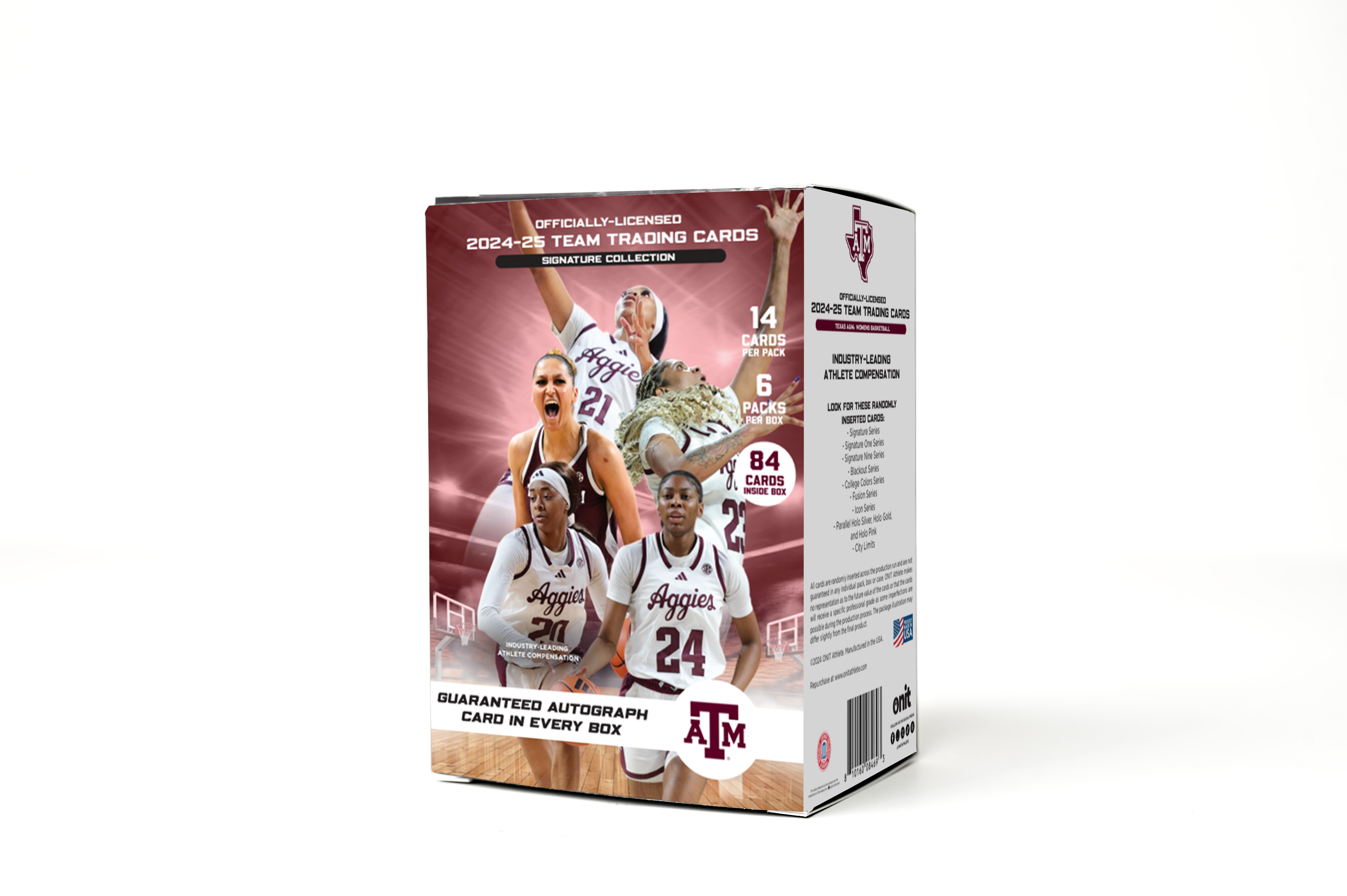 Texas A&M University® 2024-25 Women's Basketball Trading Cards - Platinum Box with Guaranteed Autograph