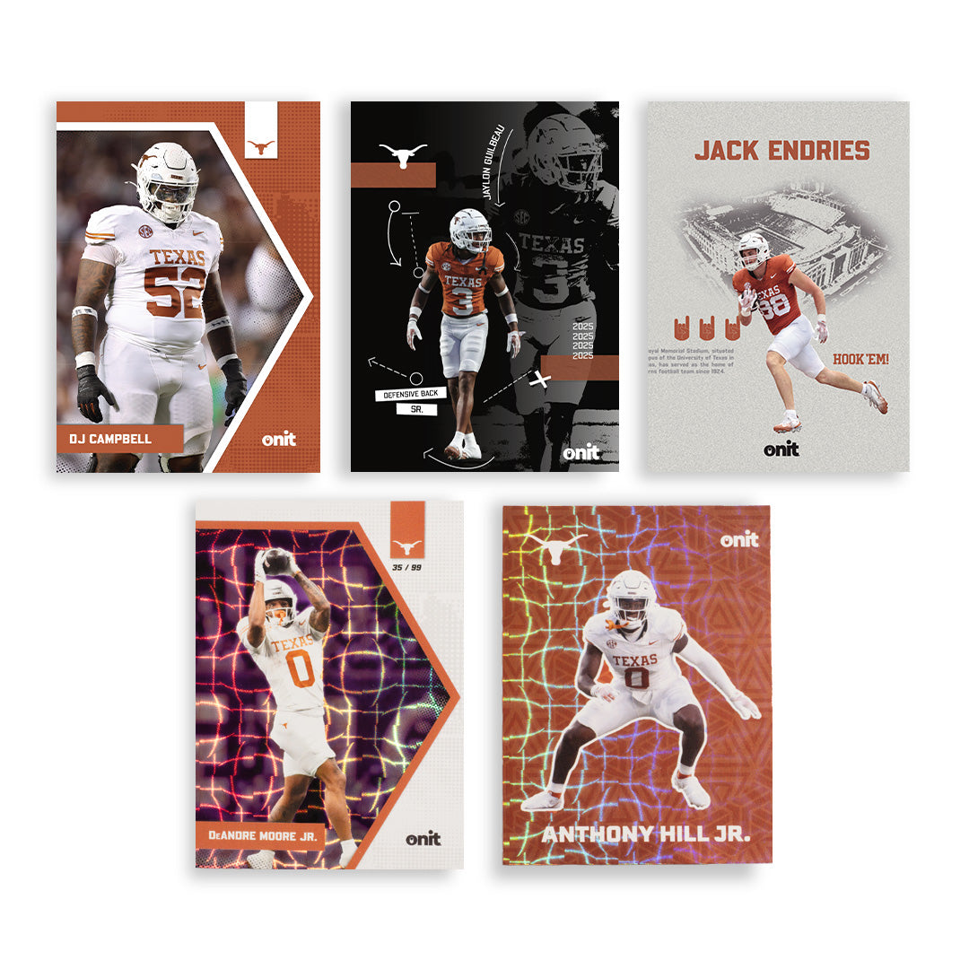 University of Texas Football 2025 Trading Cards - Single Pack