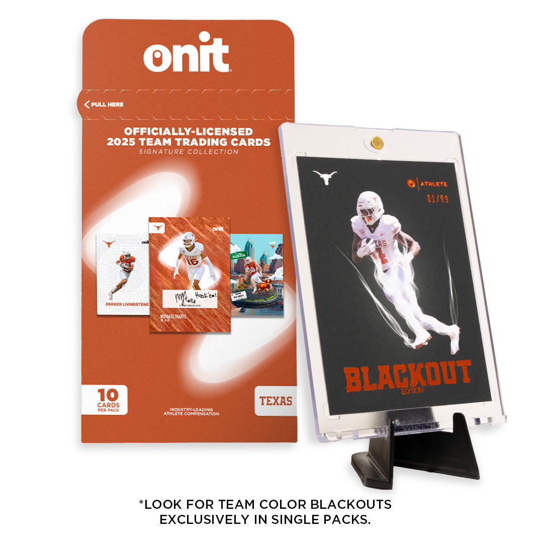 University of Texas Football 2025 Trading Cards - Single Pack