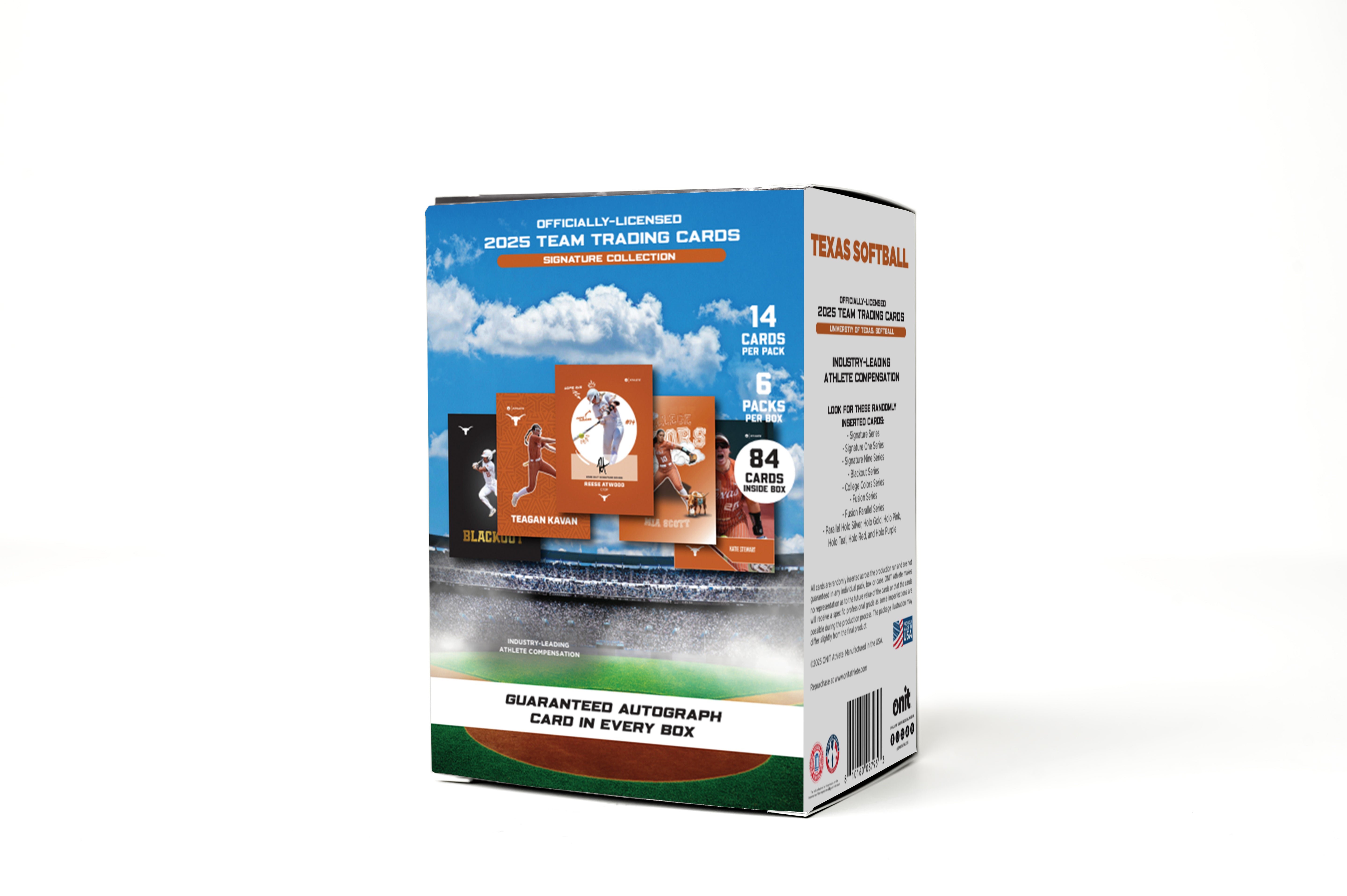 University of Texas® 2025 Softball Trading Cards - Platinum Box with Guaranteed Autograph