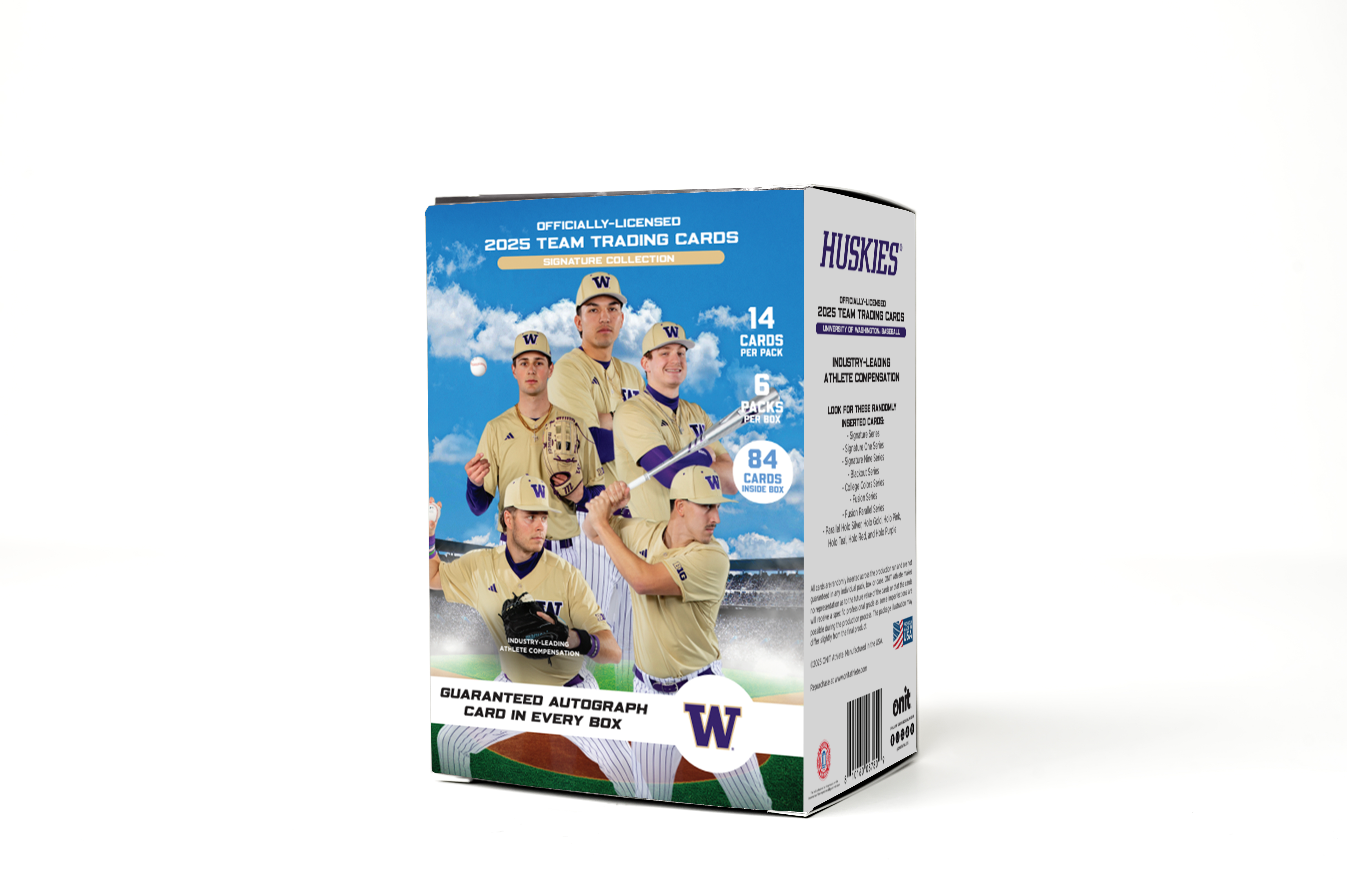 University of Washington® 2025 Baseball Trading Cards - Platinum Box with Guaranteed Autograph