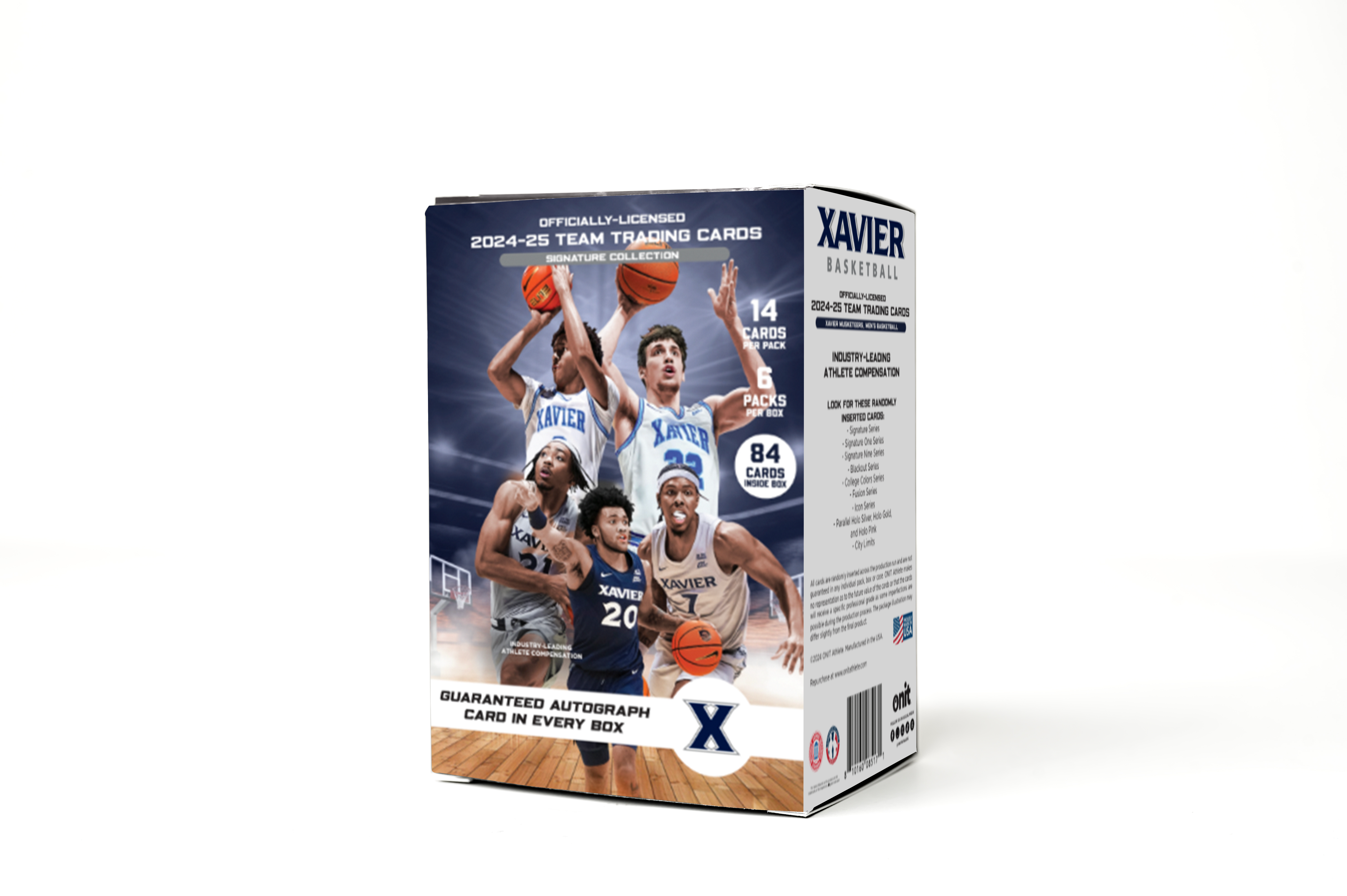 Xavier University® 2024-25 Men's Basketball Trading Cards - Platinum Box with Guaranteed Autograph
