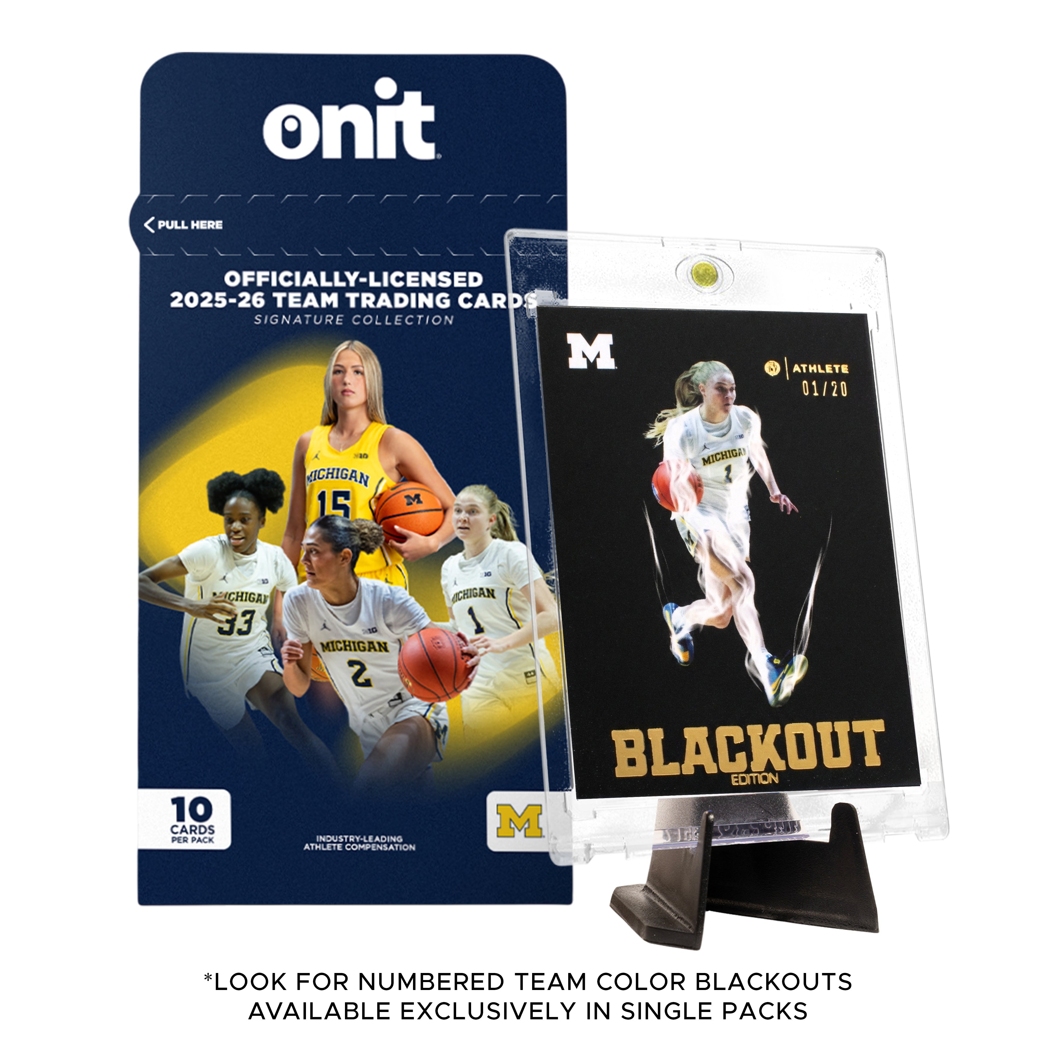 University of Michigan Women's Basketball 2025-26 Trading Cards - Single Pack