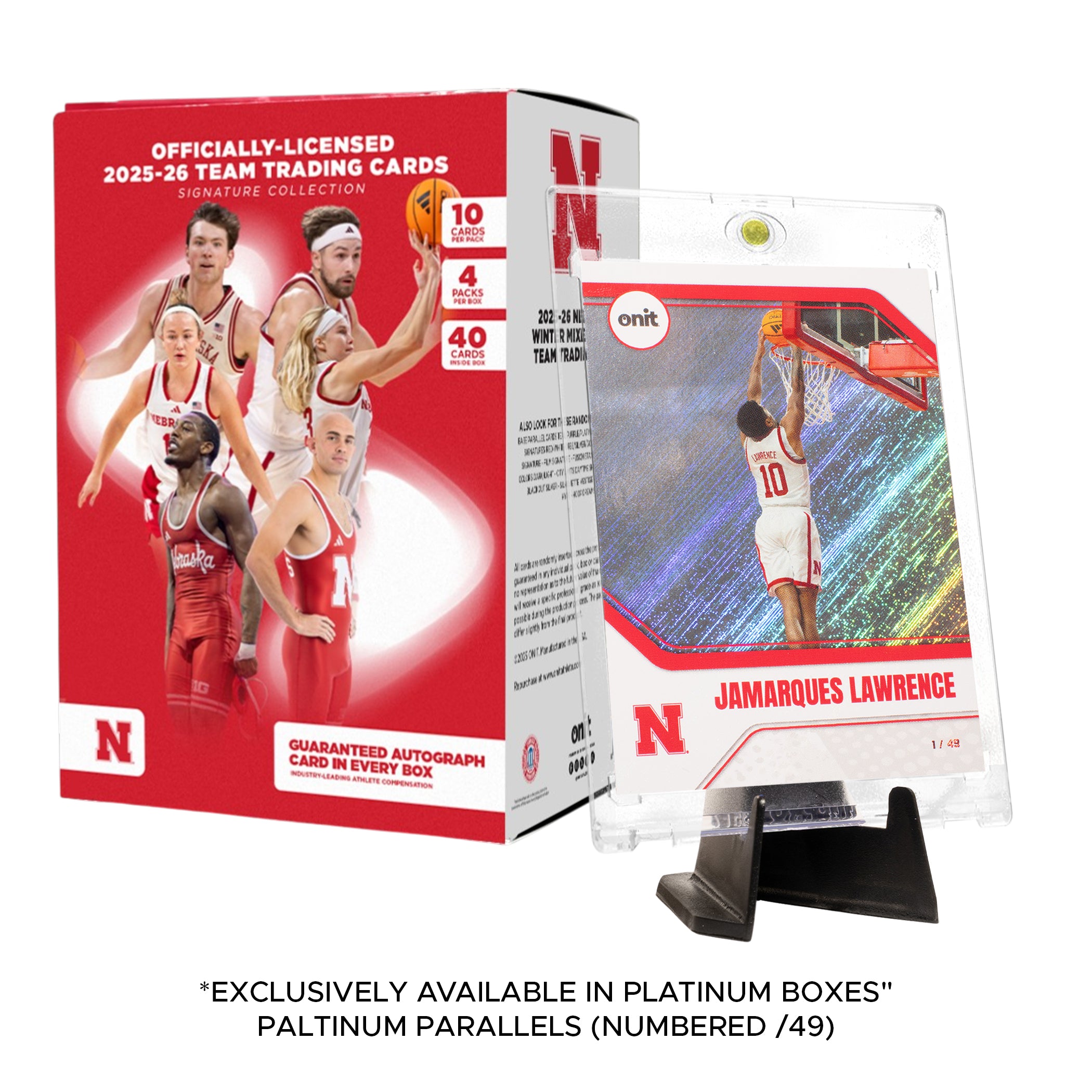 University of Nebraska Winter Sports 2025-26 Trading Cards - Platinum Box