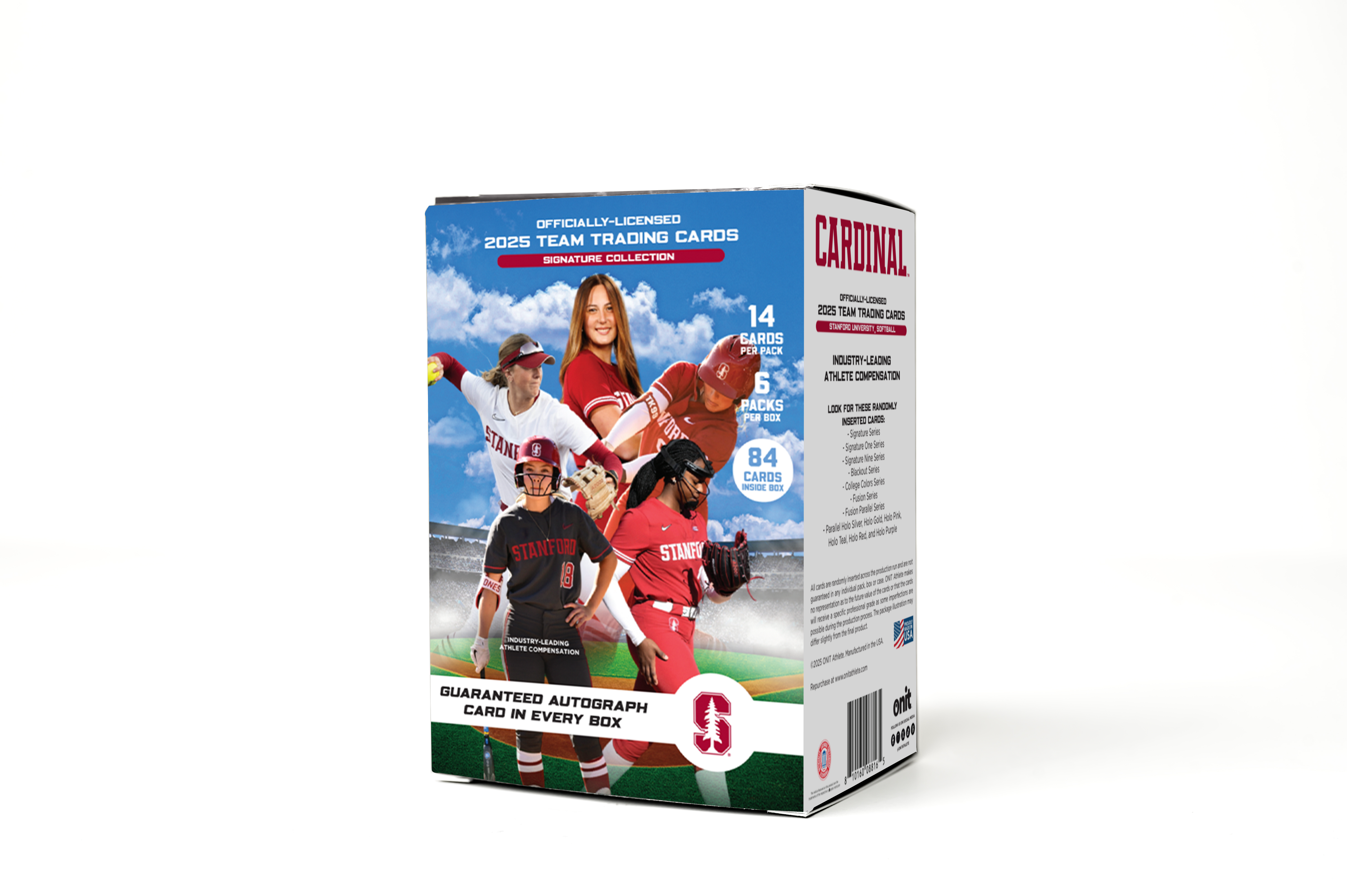 Stanford University® 2025 Softball Trading Cards - Platinum Box with Guaranteed Autograph