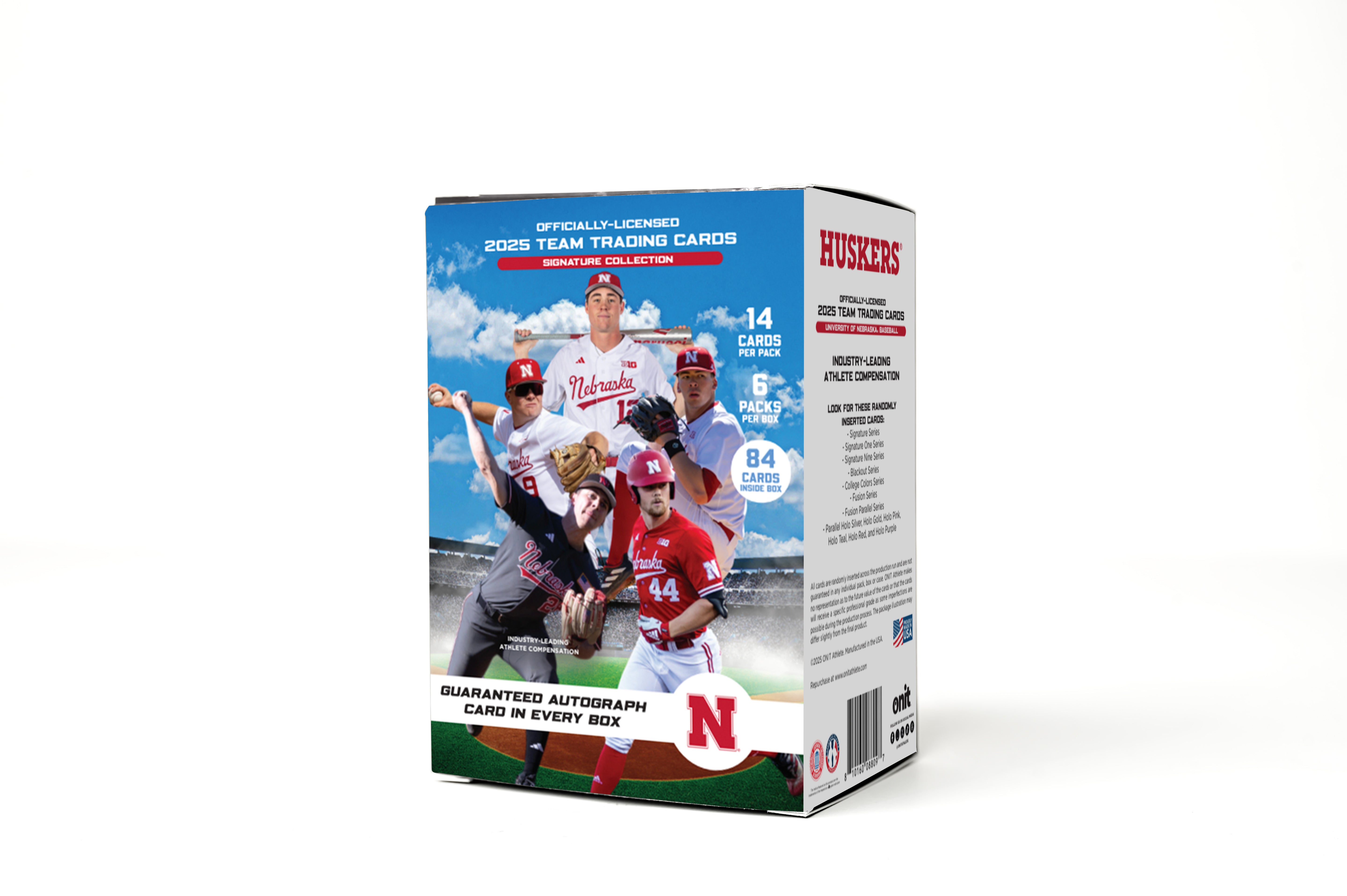 University of Nebraska® 2025 Baseball Trading Cards - Platinum Box with Guaranteed Autograph