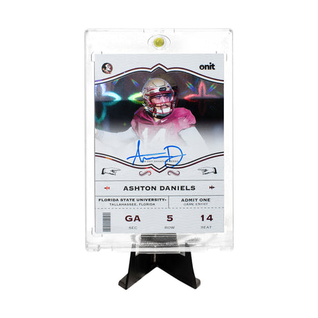 Ashton Daniels autograph card
