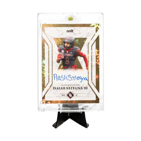 Isaiah Sategna III autograph card