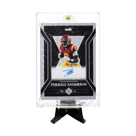 Terrell Anderson autograph card