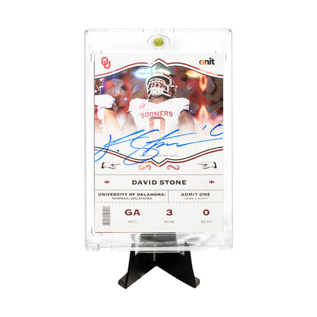 David Stone autograph card