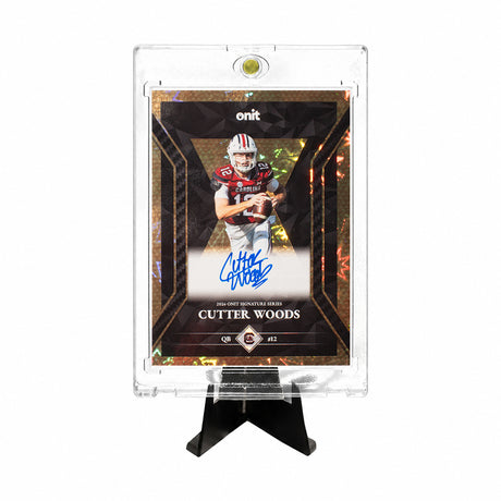 Cutter Woods autograph card