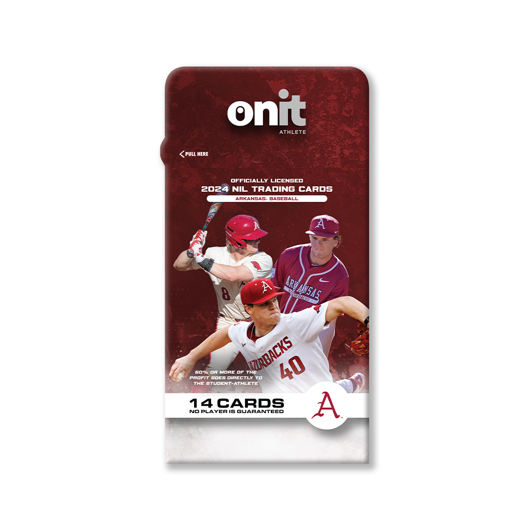 University of Arkansas® NIL Baseball - 2024 Trading Cards - Single Pack