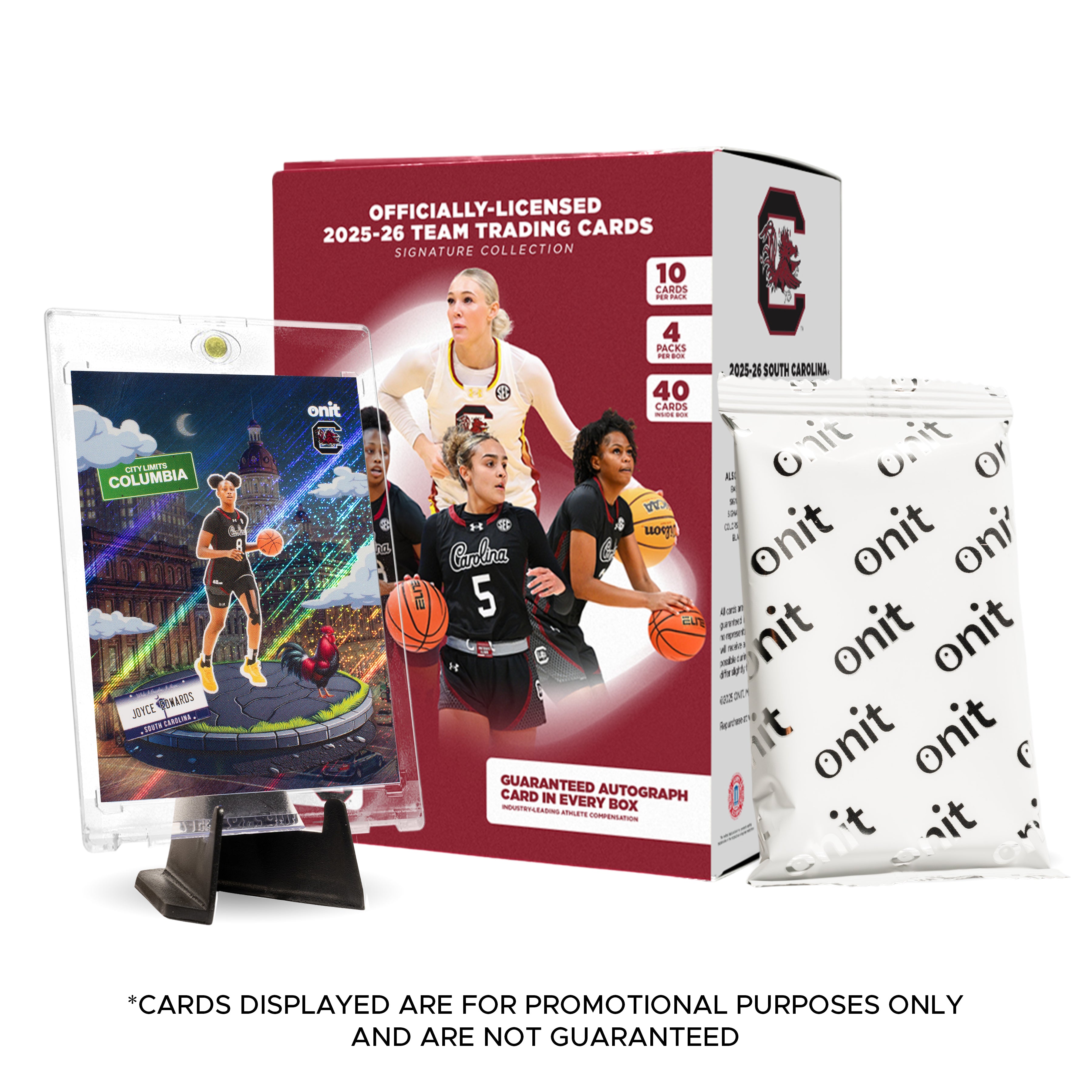 University of South Carolina Women's Basketball 2025-26 Trading Cards - Platinum Box (Guaranteed Autograph)